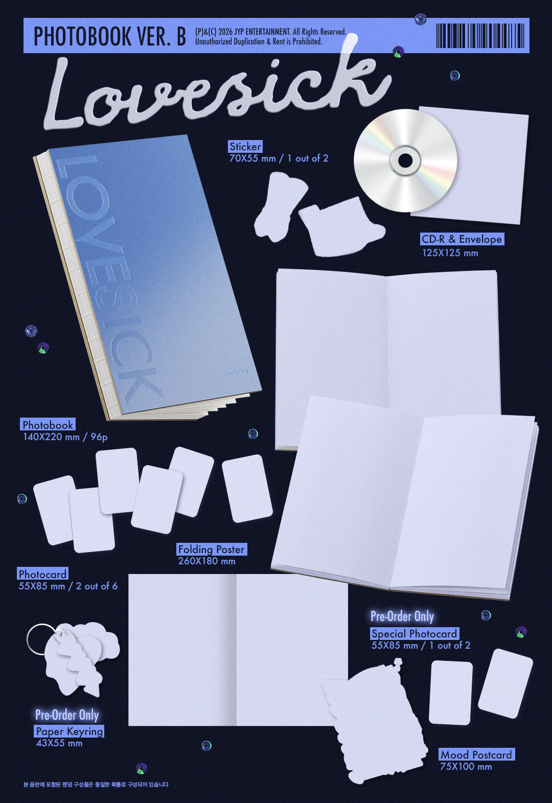 ITZY CHAERYEONG - LOVESICK 1st Mini Album PHOTO BOOK Ver