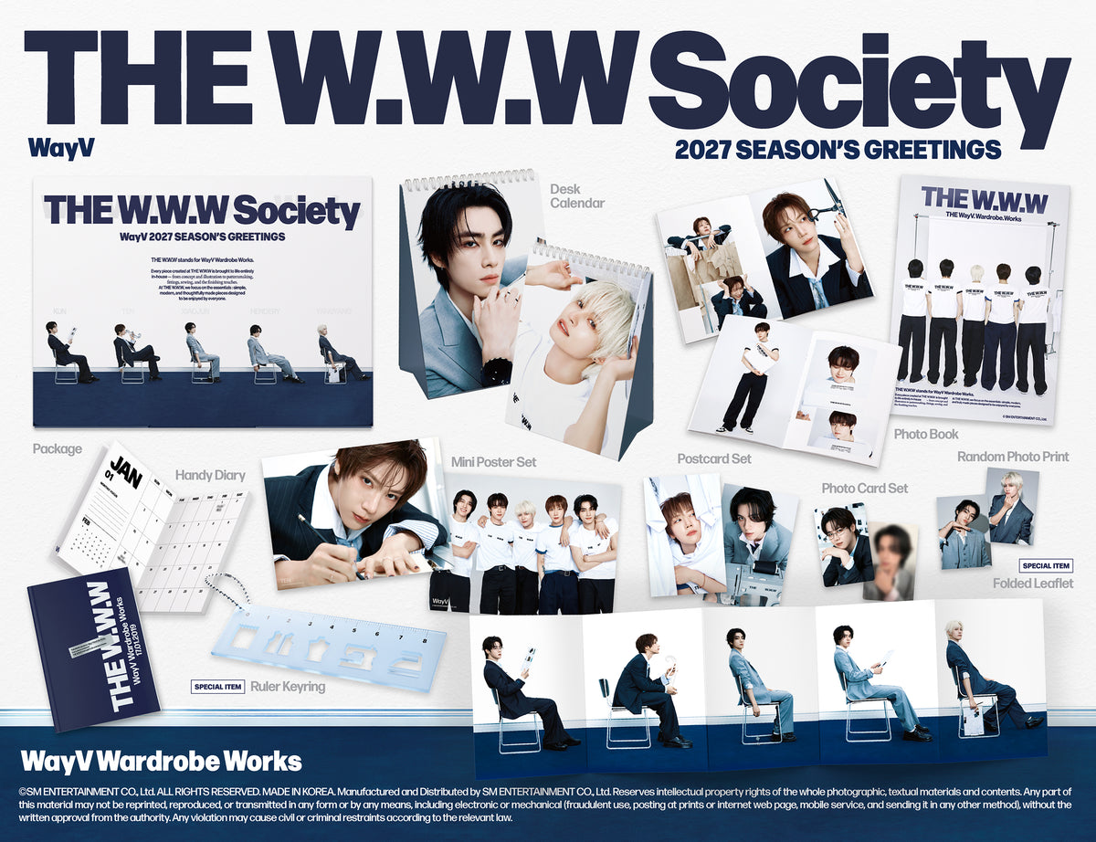 WAY V - THE WWW SOCIETY 2027 Season's Greetings + POB or Wall Calendar