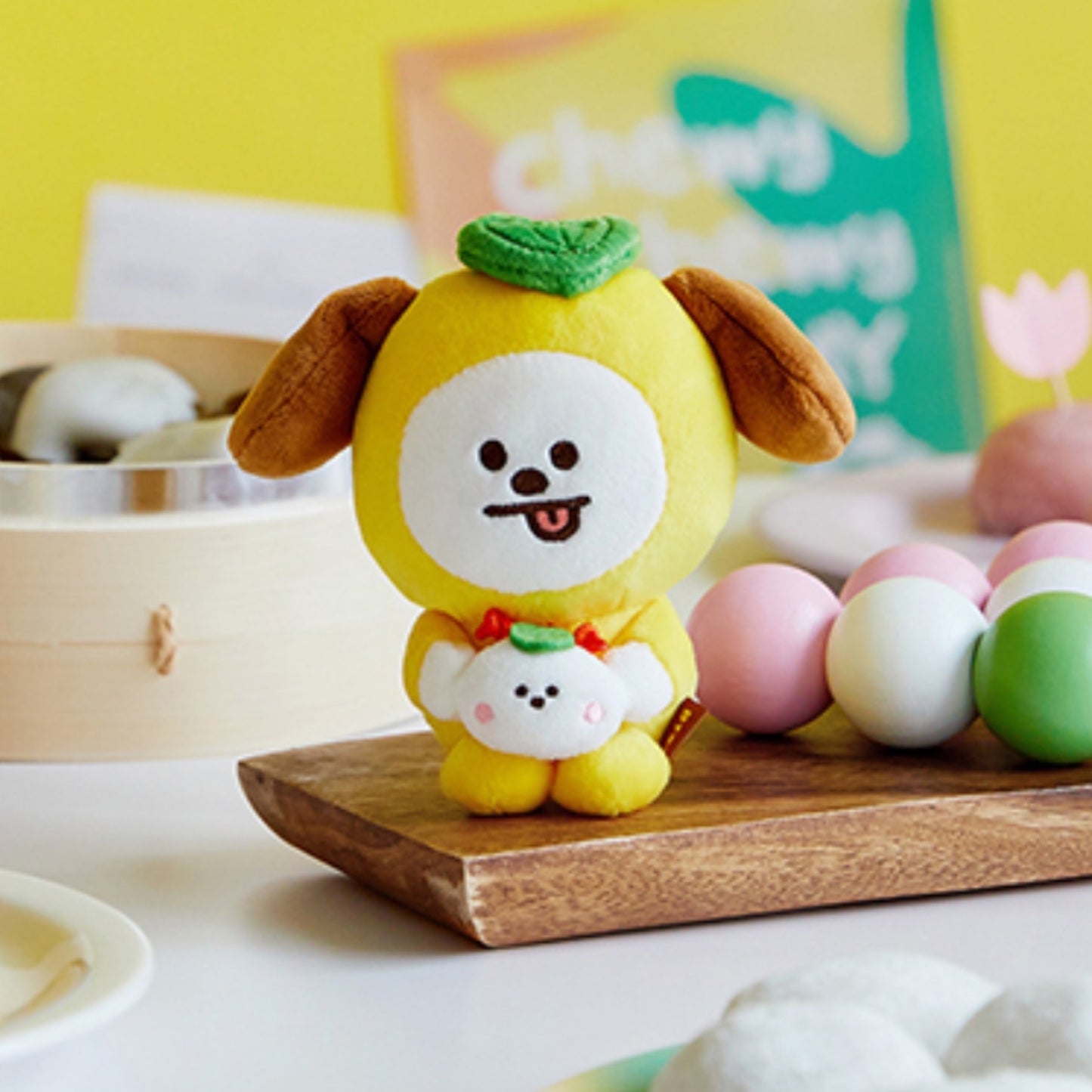 BT21 CHIMMY Official Chewy Chewy Plush Keyring 15cm