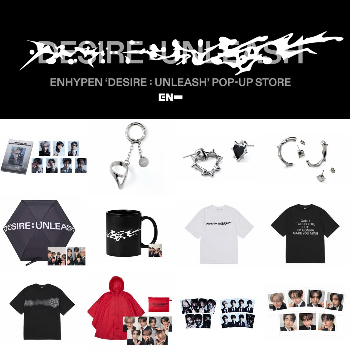 ENHYPEN - DESIRE : UNLEASH Pop-Up Official MD – K-STAR