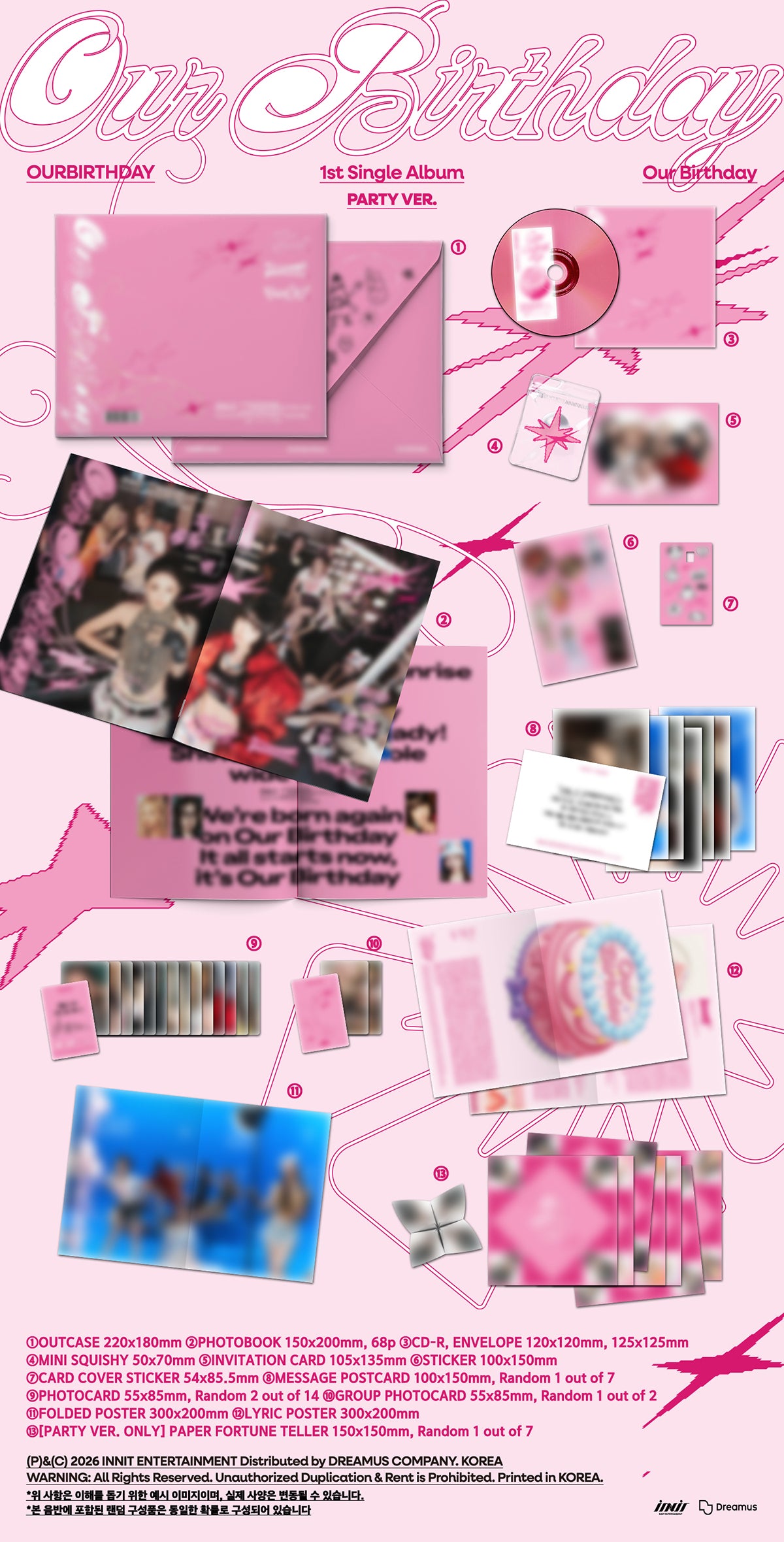 OURBIRTHDAY - Our Birthday 1st Single PHOTO BOOK Ver