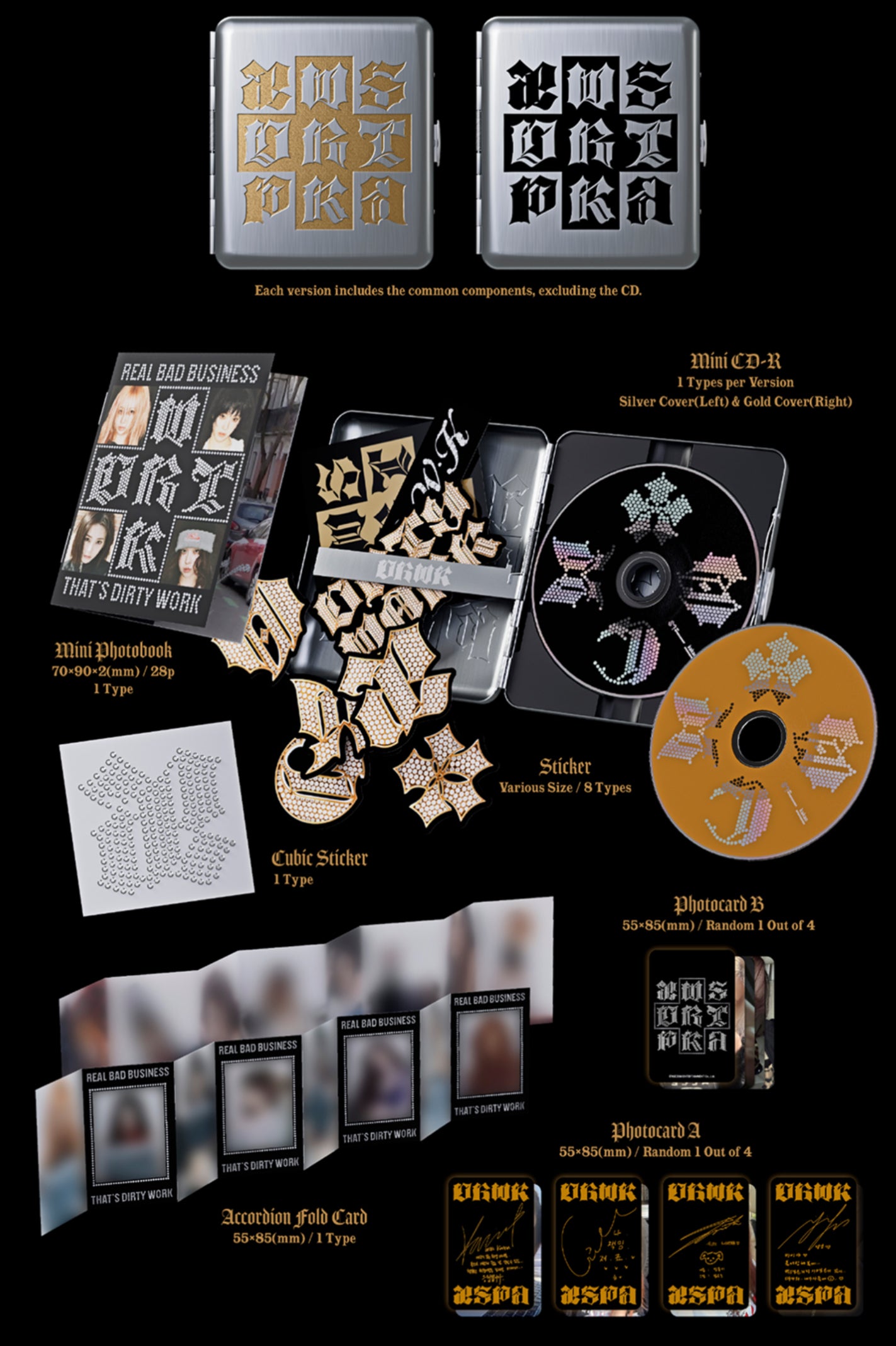aespa - DIRTY WORK Single Album DIRTY CASE Ver