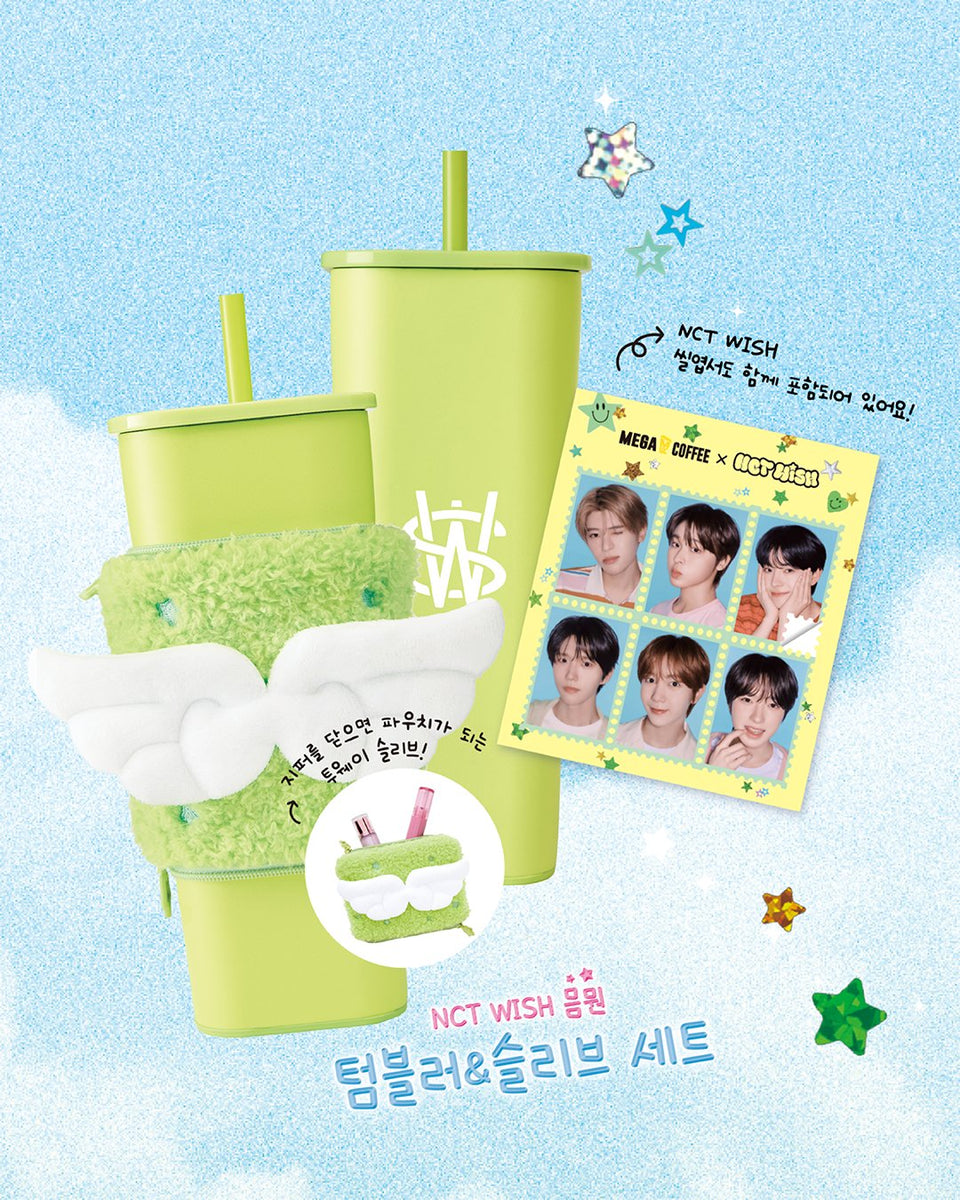NCT WISH タンブラー キーリング MEGA COFFEE コラボ NCT WISH x Mega Coffee Collaboration Official MD – K-STAR