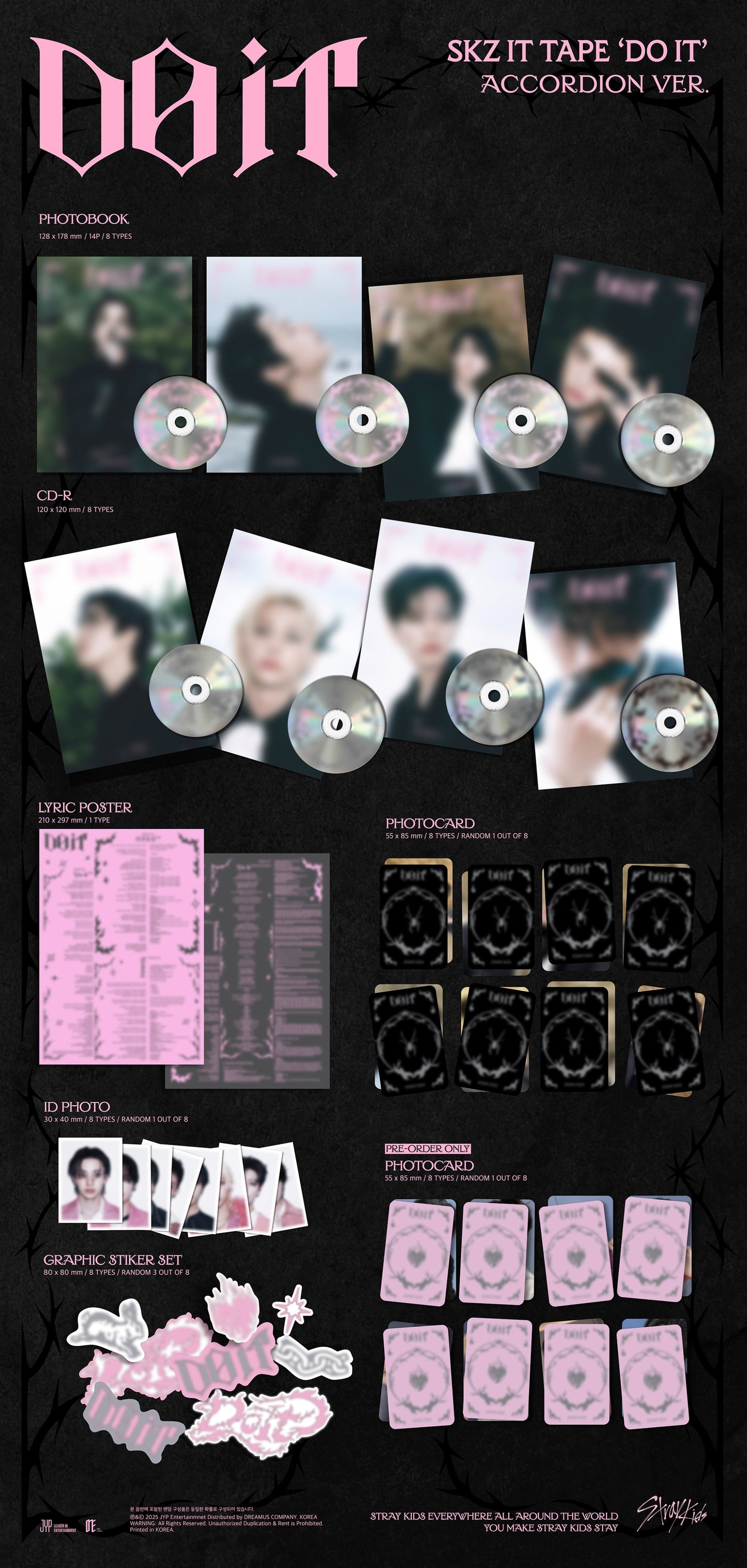 STRAY KIDS - DO IT SKZ IT TAPE Accordion Ver