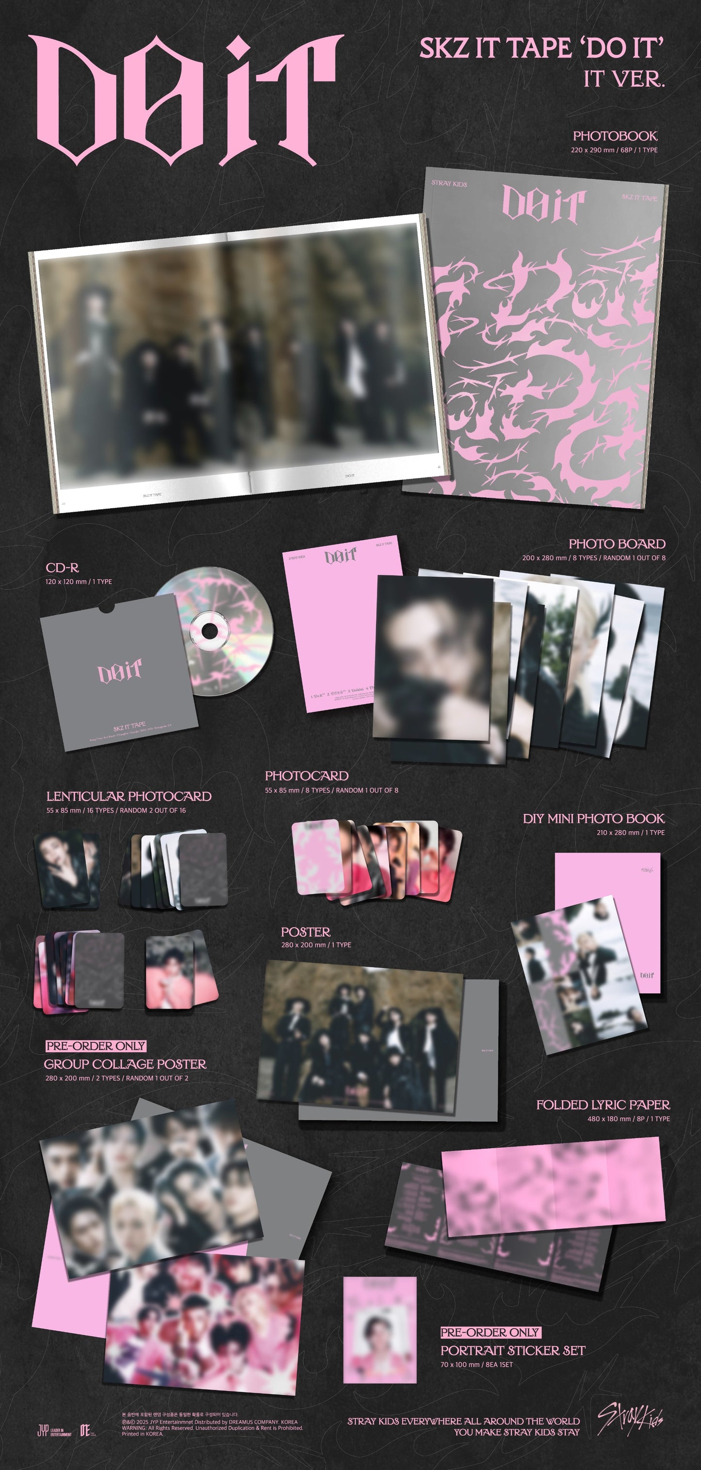 STRAY KIDS - DO IT SKZ IT TAPE / IT Ver.