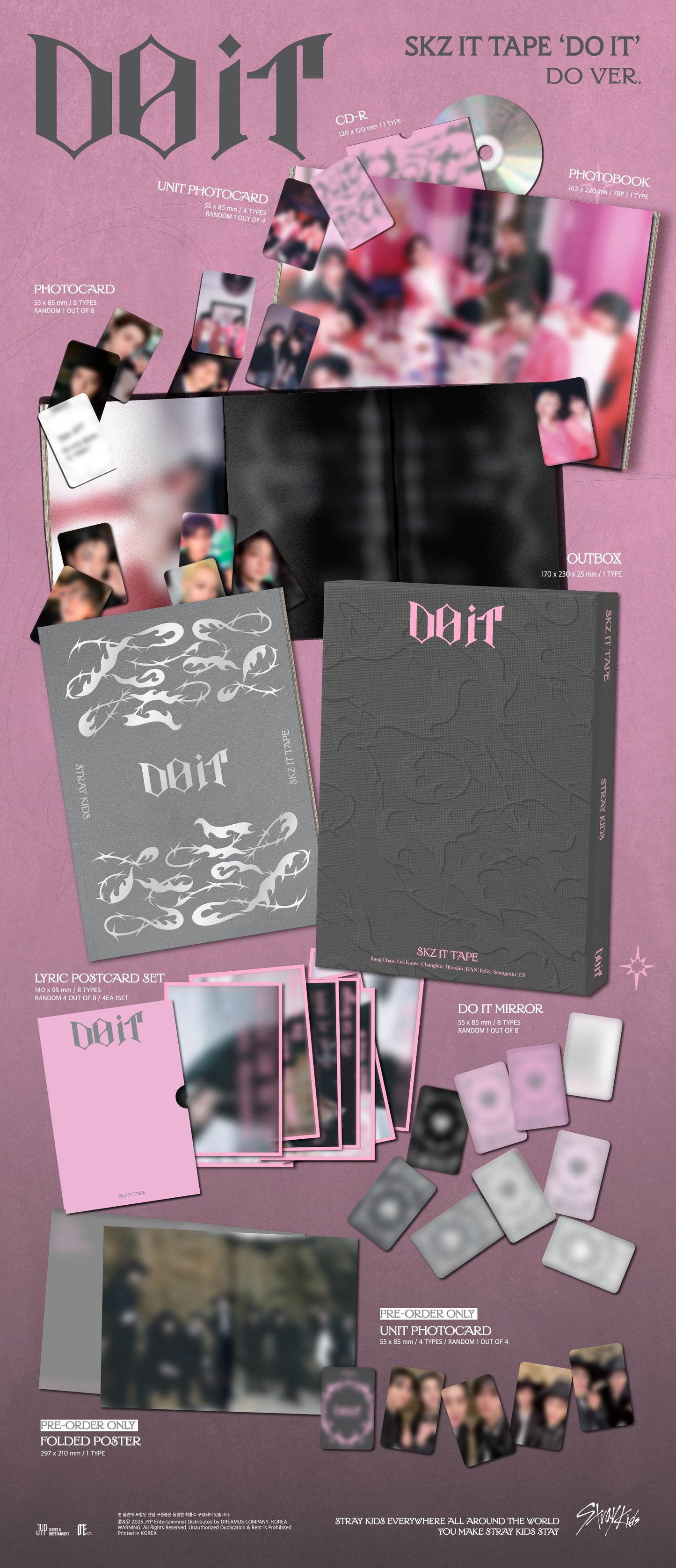STRAY KIDS - DO IT SKZ IT TAPE / DO Ver.