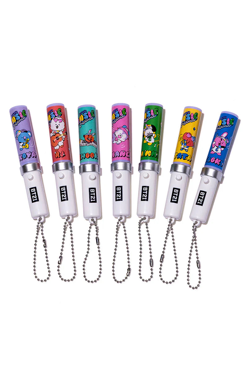 BT21 JAPAN Official Music Festival Mini Light Stick Keyring – K-STAR