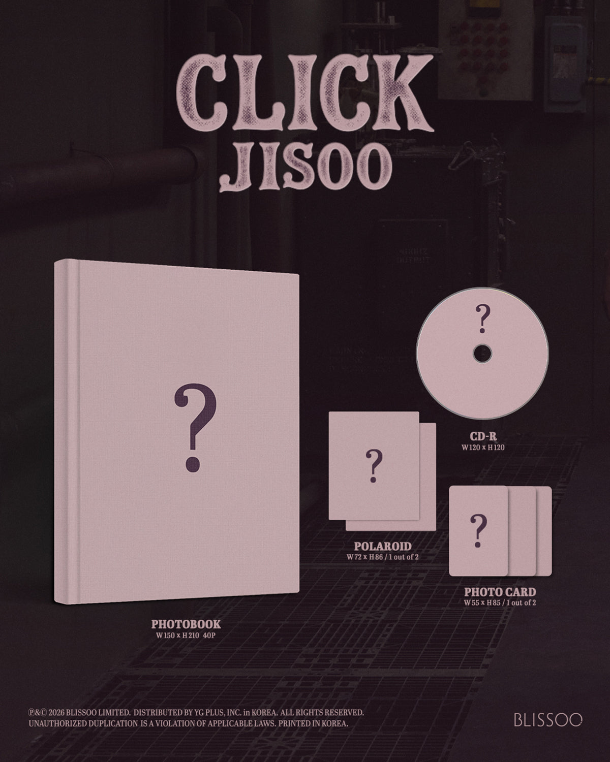 BLACKPINK JISOO - CLICK 2nd Single Album PHOTO BOOK Ver
