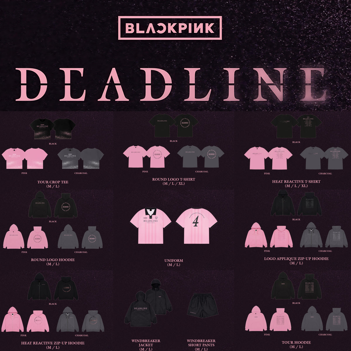 BLACKPINK ソウルコン DEADLINE TOUR CROP TEE BLACKPINK ソウルコン DEADLINE TOUR CROP TEE M - メルカリ