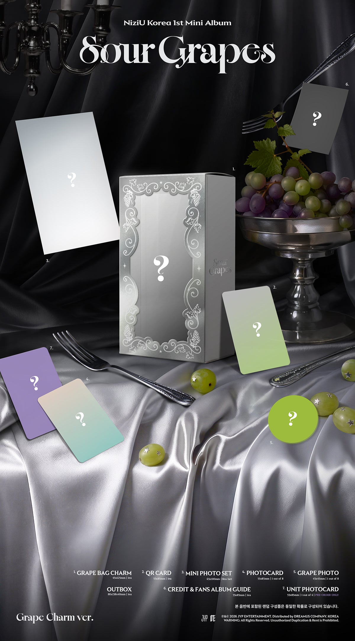 NiZiU - SOUR GRAPES 1st Mini Album GRAPE CHARM Ver