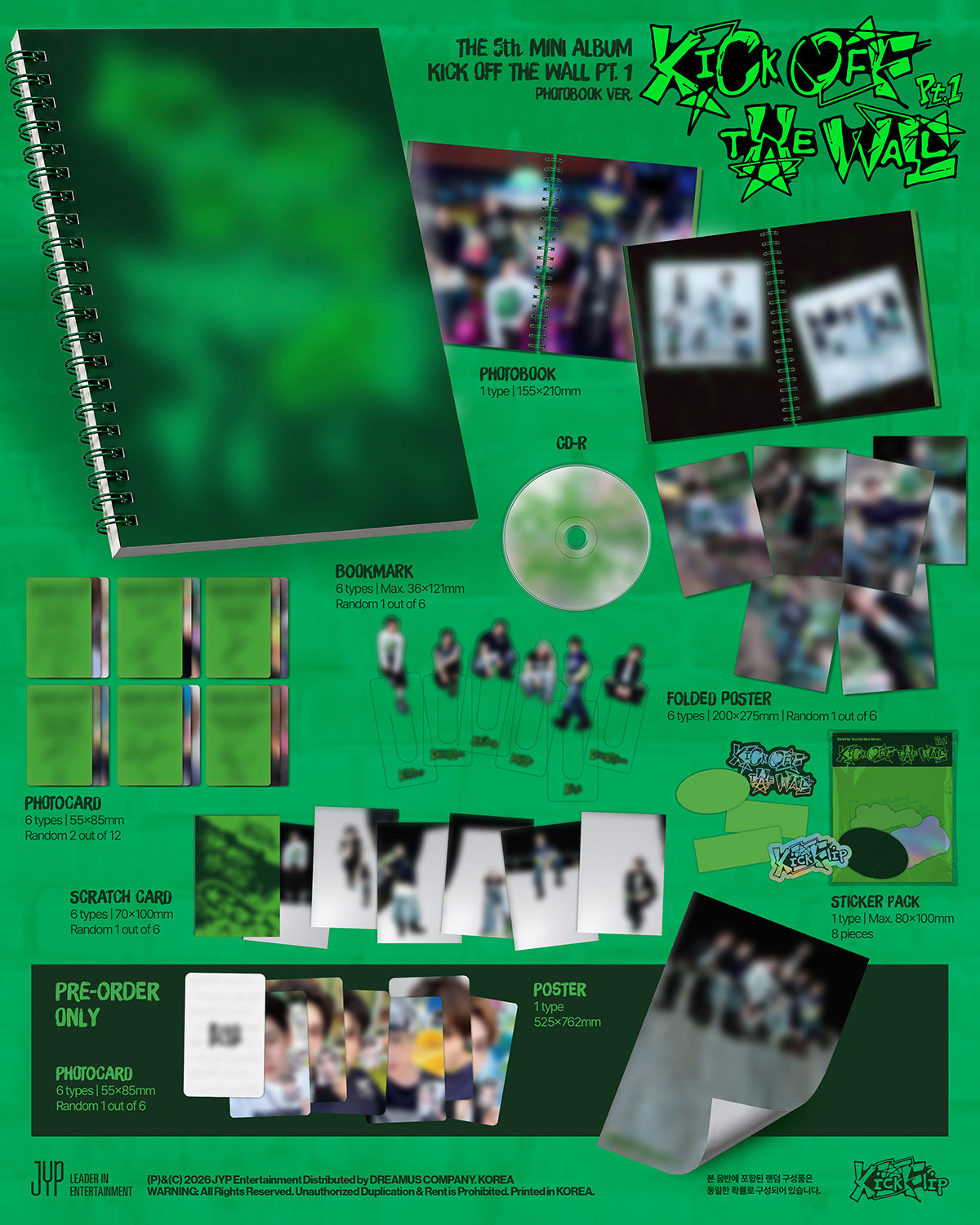 KICKFLIP - KICK OFF THE WALL PT.1 PHOTOBOOK Ver