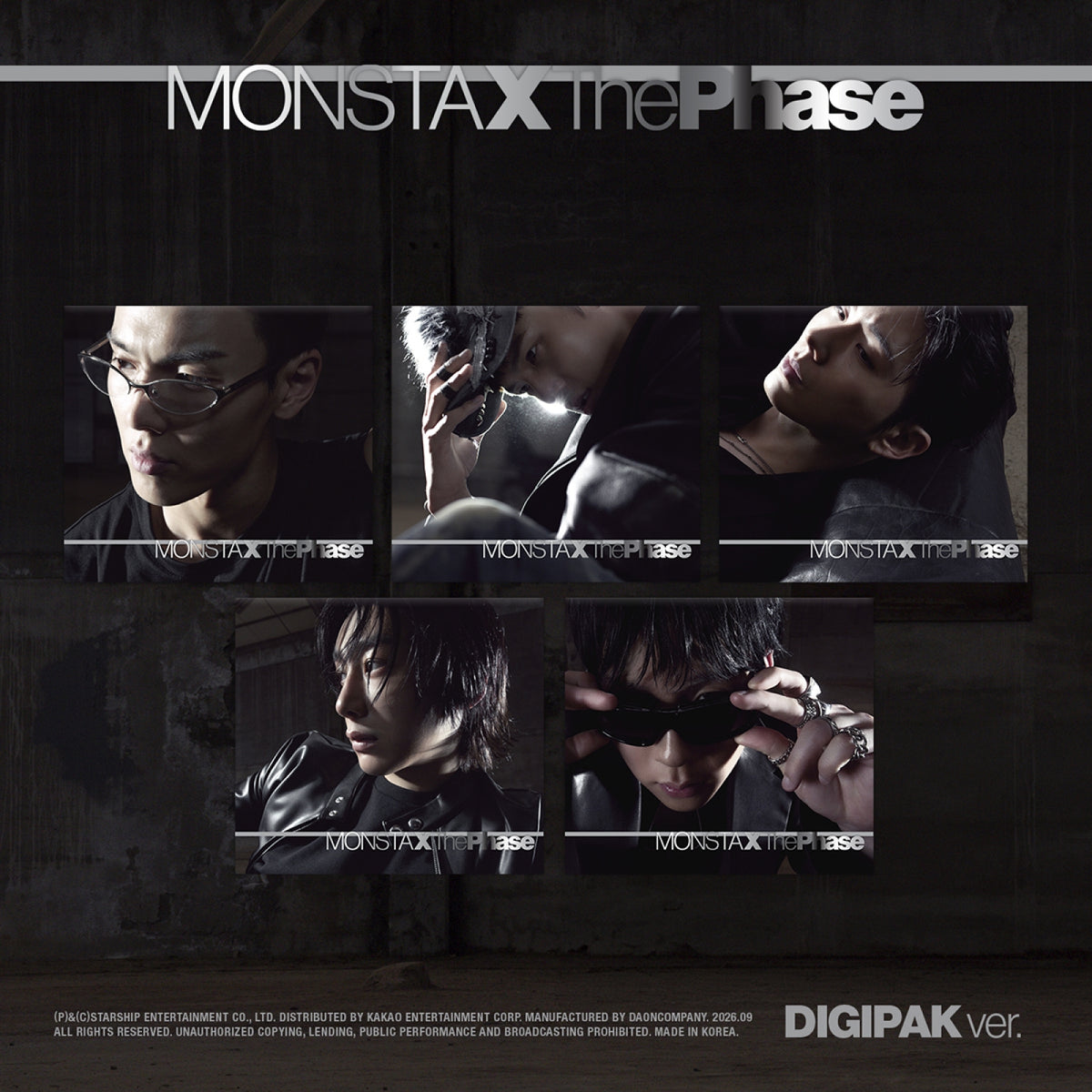 MONSTA X - THE PHASE EP Album DIGIPACK Ver
