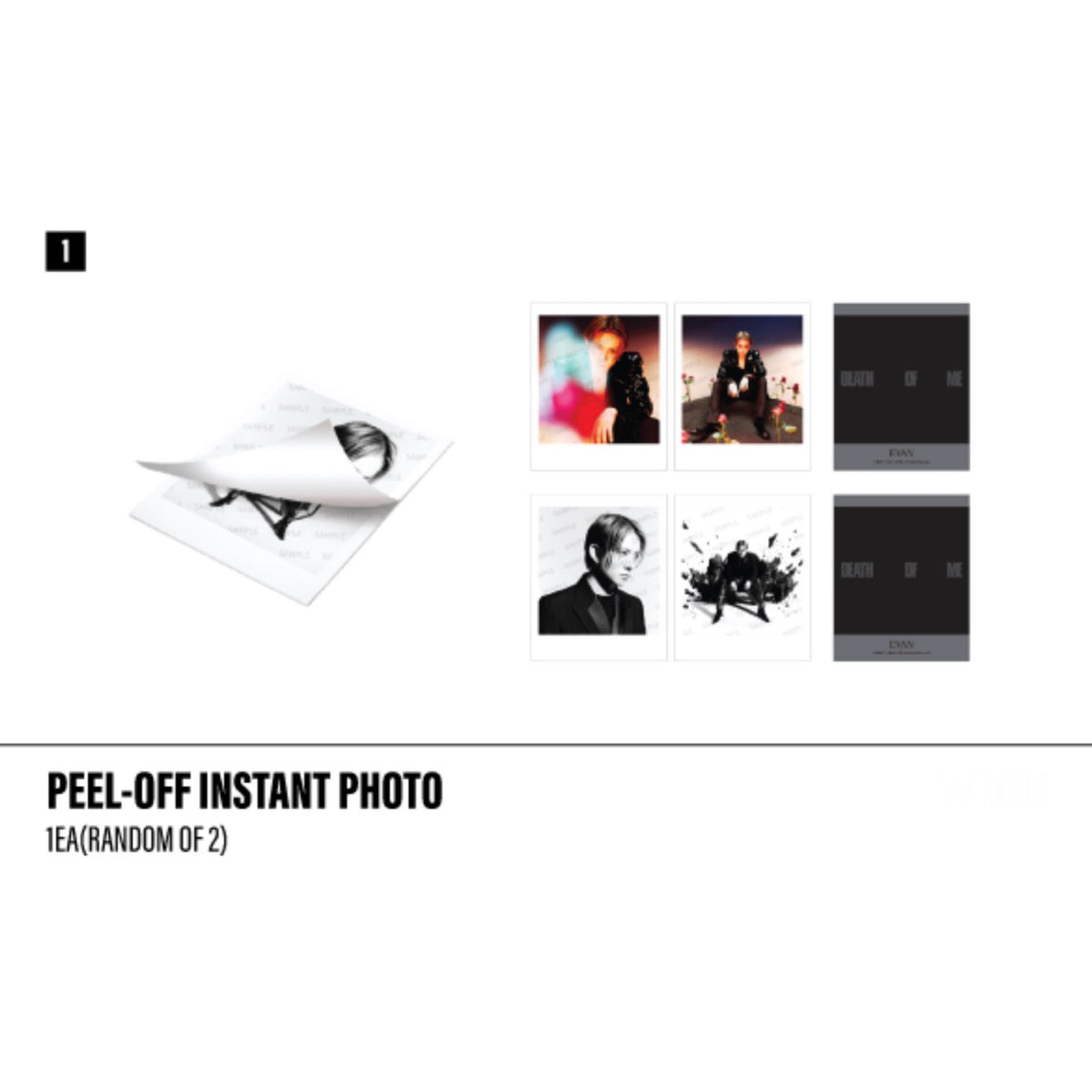 EVAN 1st Mini Album DEATH OF ME POP-UP Official MD