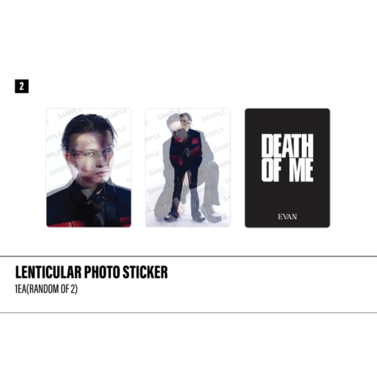 EVAN 1st Mini Album DEATH OF ME POP-UP Official MD