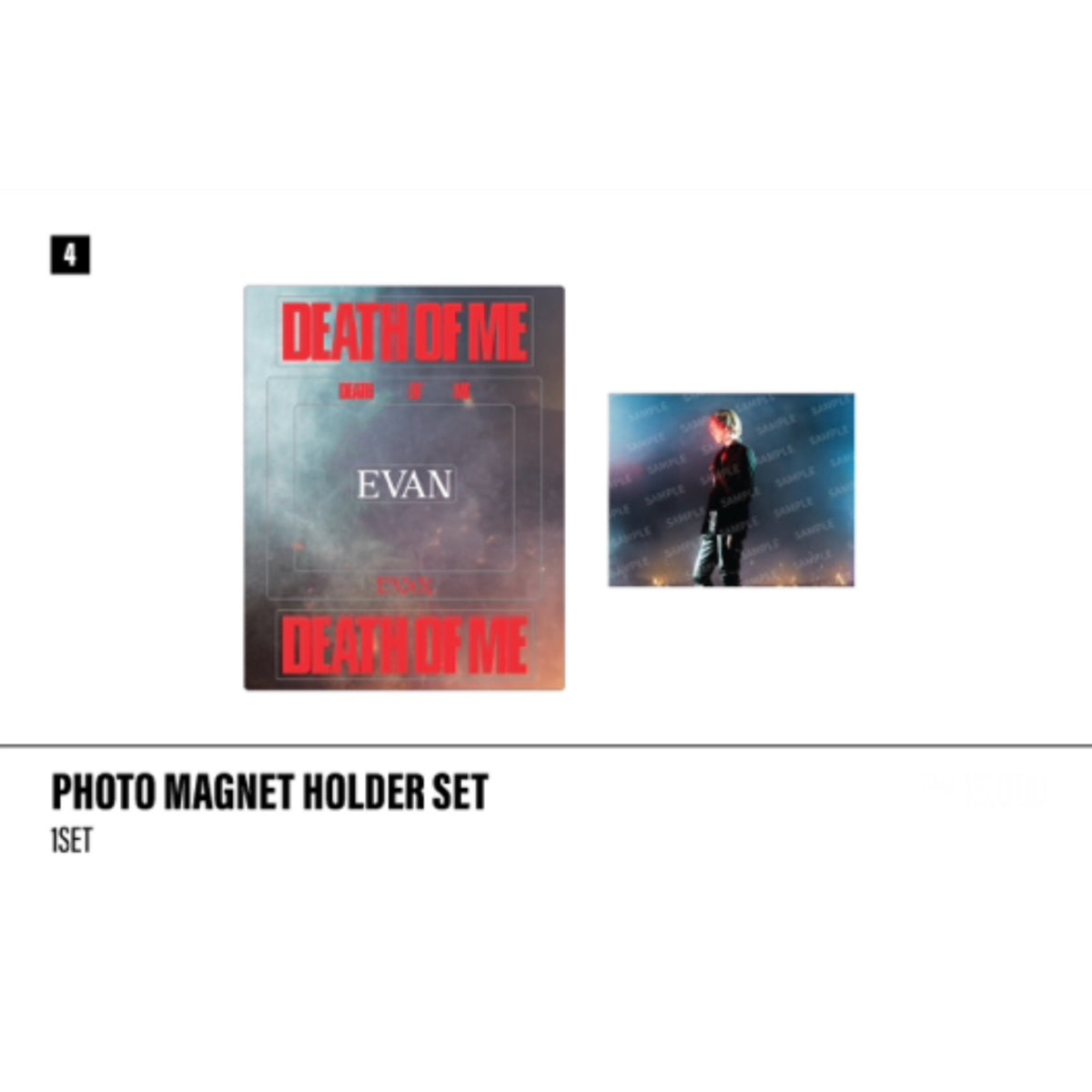 EVAN 1st Mini Album DEATH OF ME POP-UP Official MD