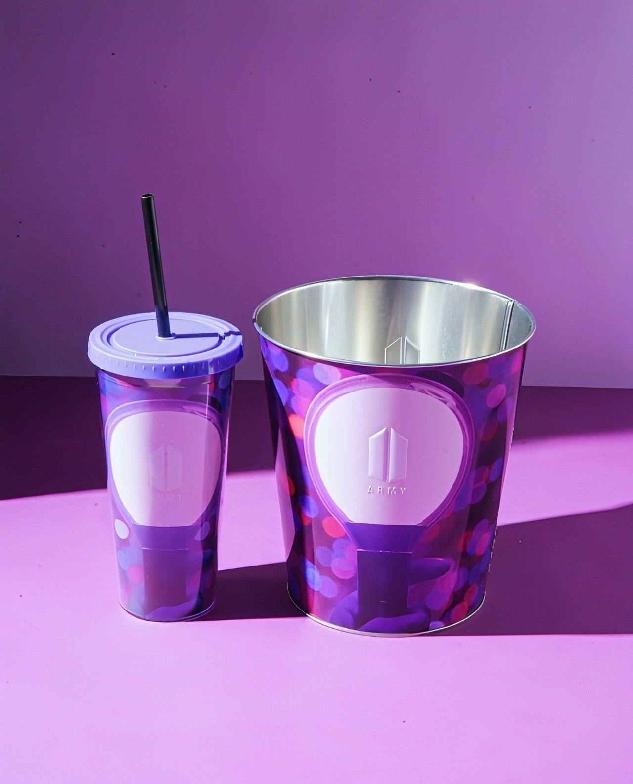 BTS x CGV - FOREVER WE ARE YOUNG ARMY Tin Bucket & Cold Cup