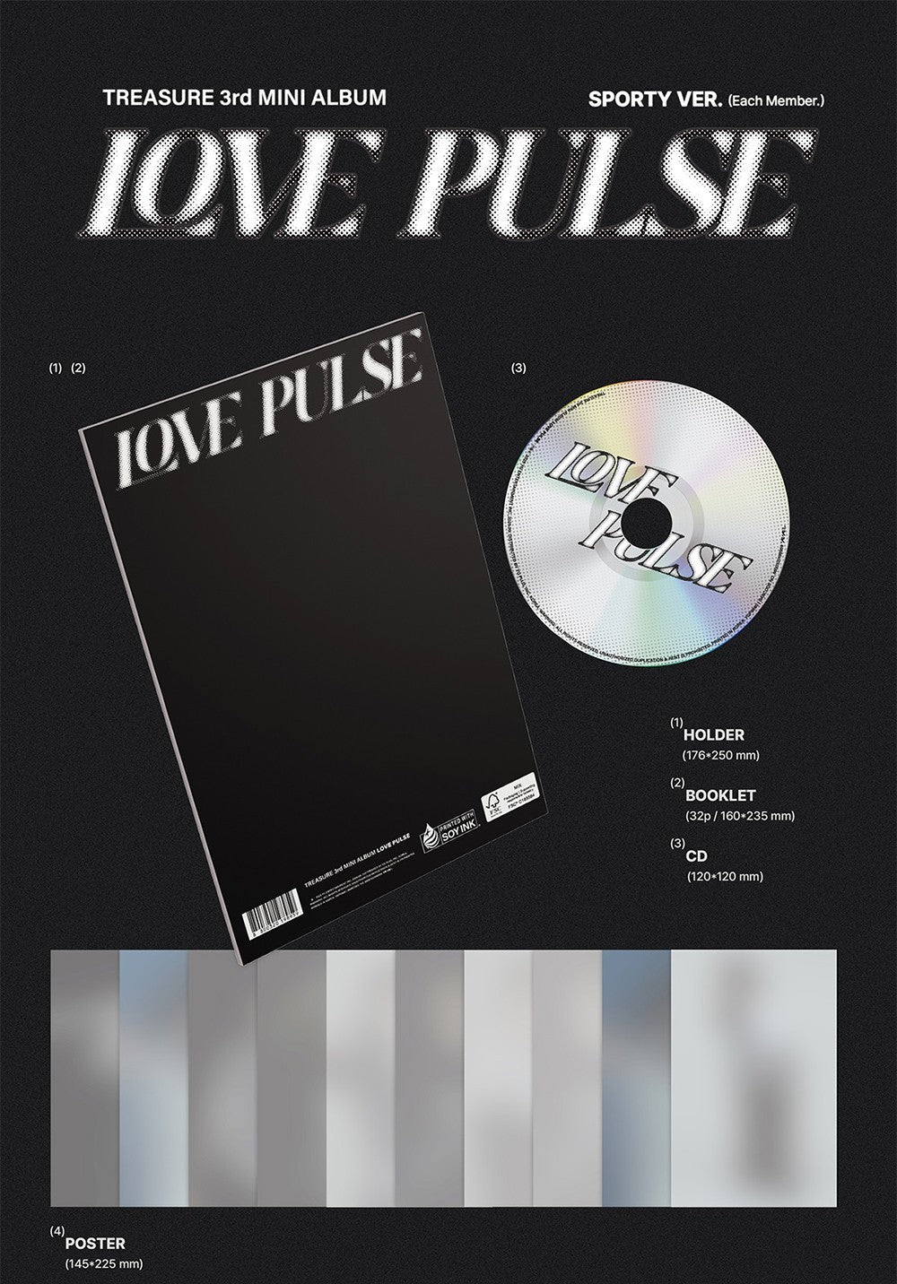 TREASURE - LOVE PULSE 3rd Mini Album Sporty Ver
