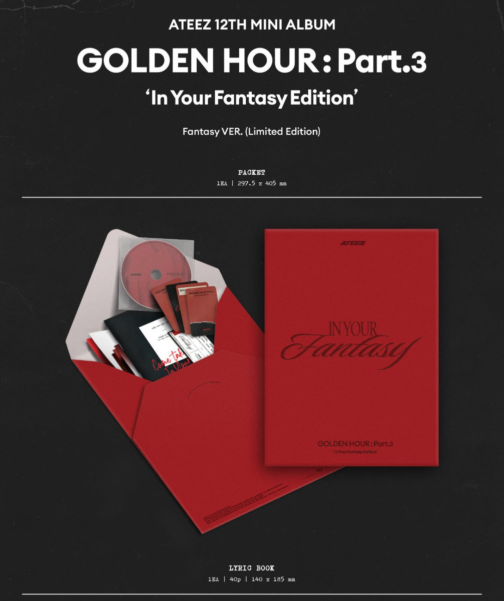 ATEEZ - GOLDEN HOUR : PART 3 IN YOUR FANTASY Edition Fantasy Ver