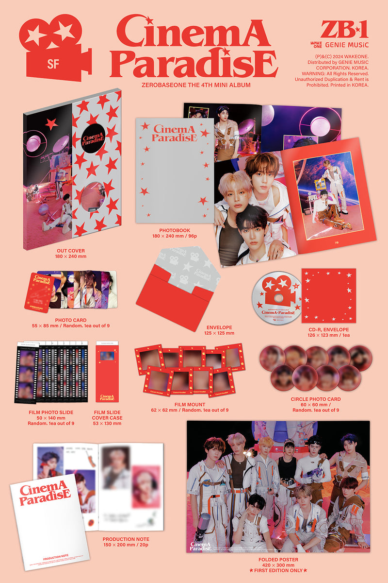 ZEROBASEONE ZB1 - CINEMA PARADISE 4th Mini Album – K-STAR