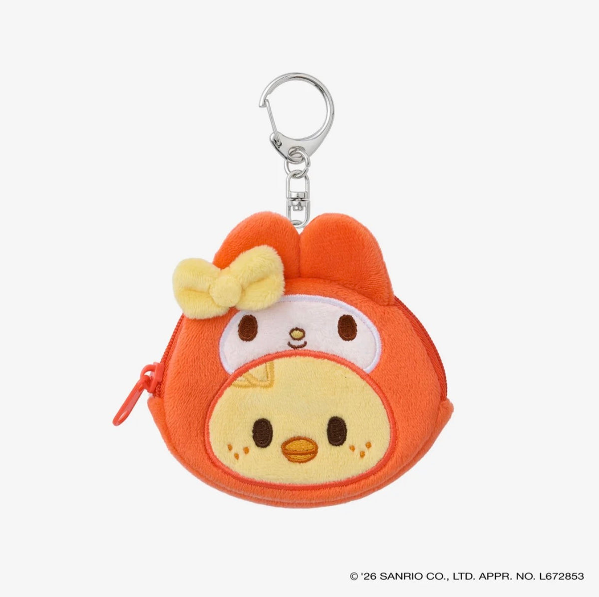 STRAY KIDS World Tour RUN IT JAPAN - SKZOO x SANRIO Official Badge Pouch Keyring (Pre Order DECEMBER, 2026)