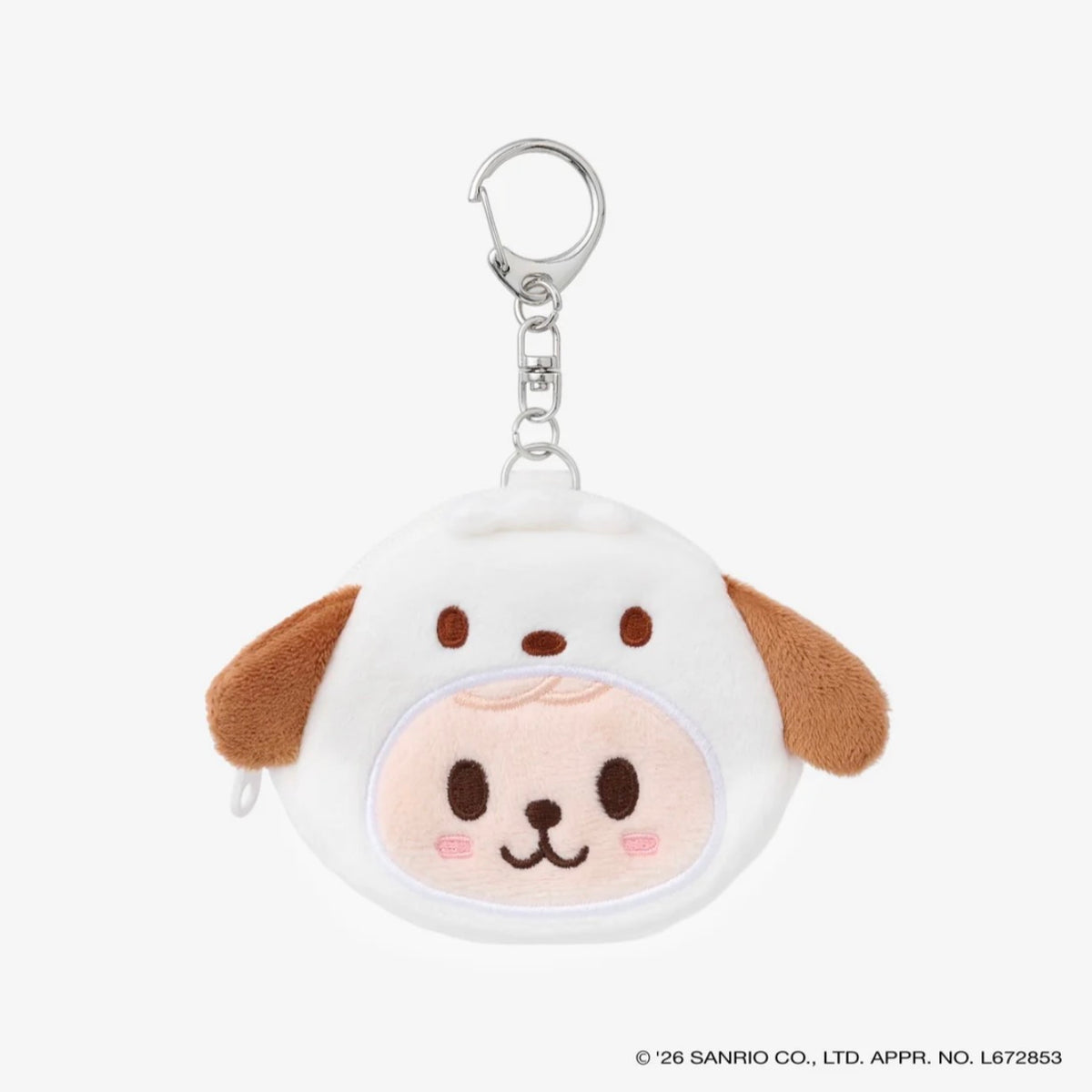 STRAY KIDS World Tour RUN IT JAPAN - SKZOO x SANRIO Official Badge Pouch Keyring (Pre Order DECEMBER, 2026)
