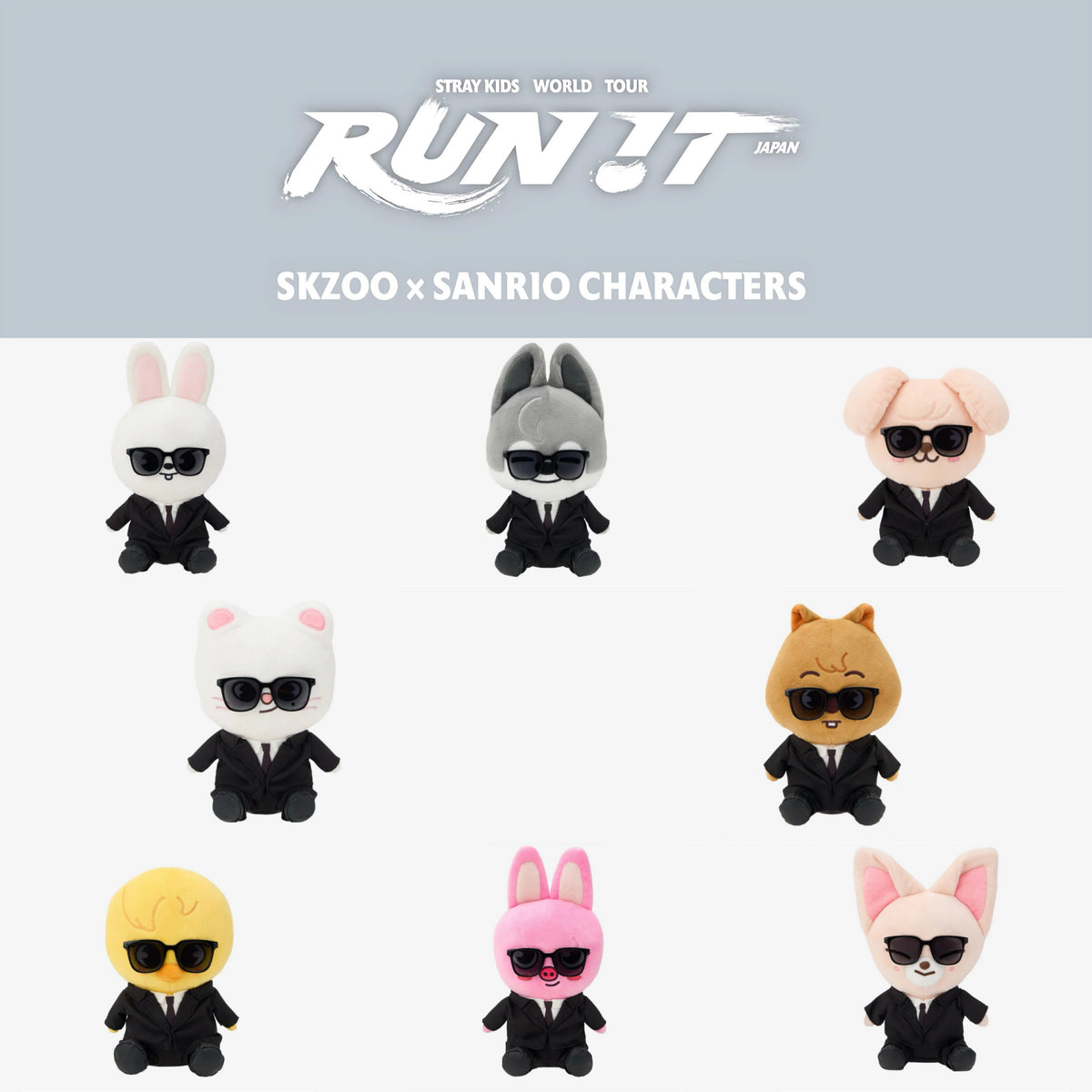 STRAY KIDS World Tour RUN IT JAPAN Official Soft Toy 20cm