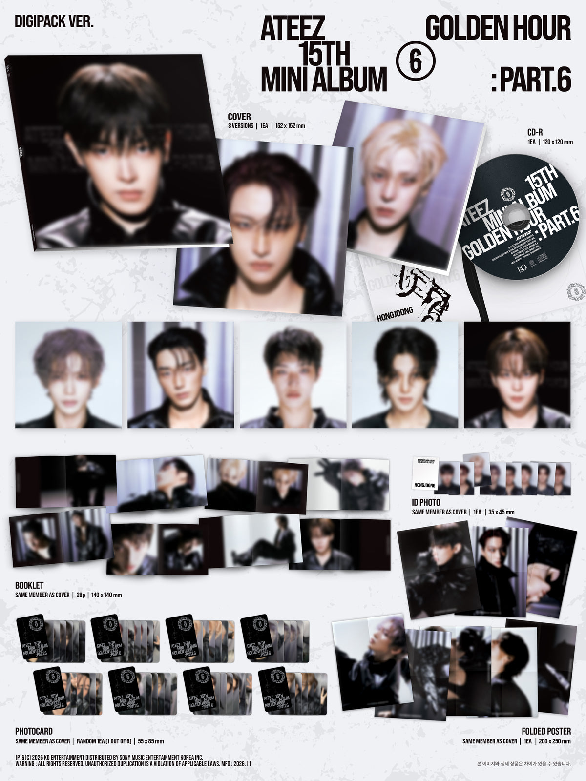 ATEEZ - GOLDEN HOUR : PART.6 DIGIPACK Ver