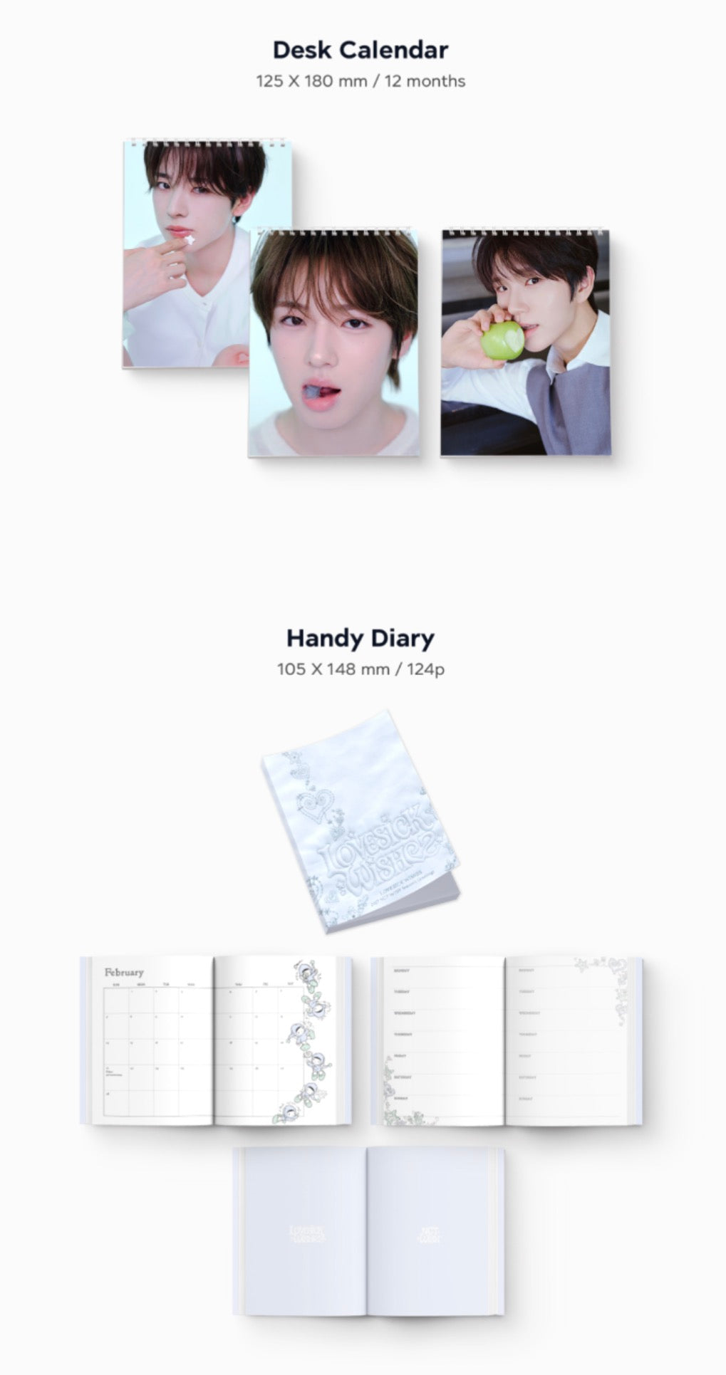 NCT WISH - LOVESICK WISHES 2027 Season's Greetings + POB or Wall Calendar