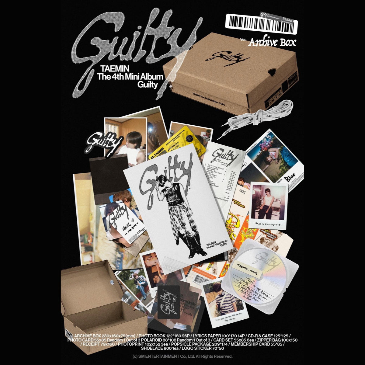 SHINee TAEMIN - Guilty 4th Mini Album ARCHIVE BOX Version