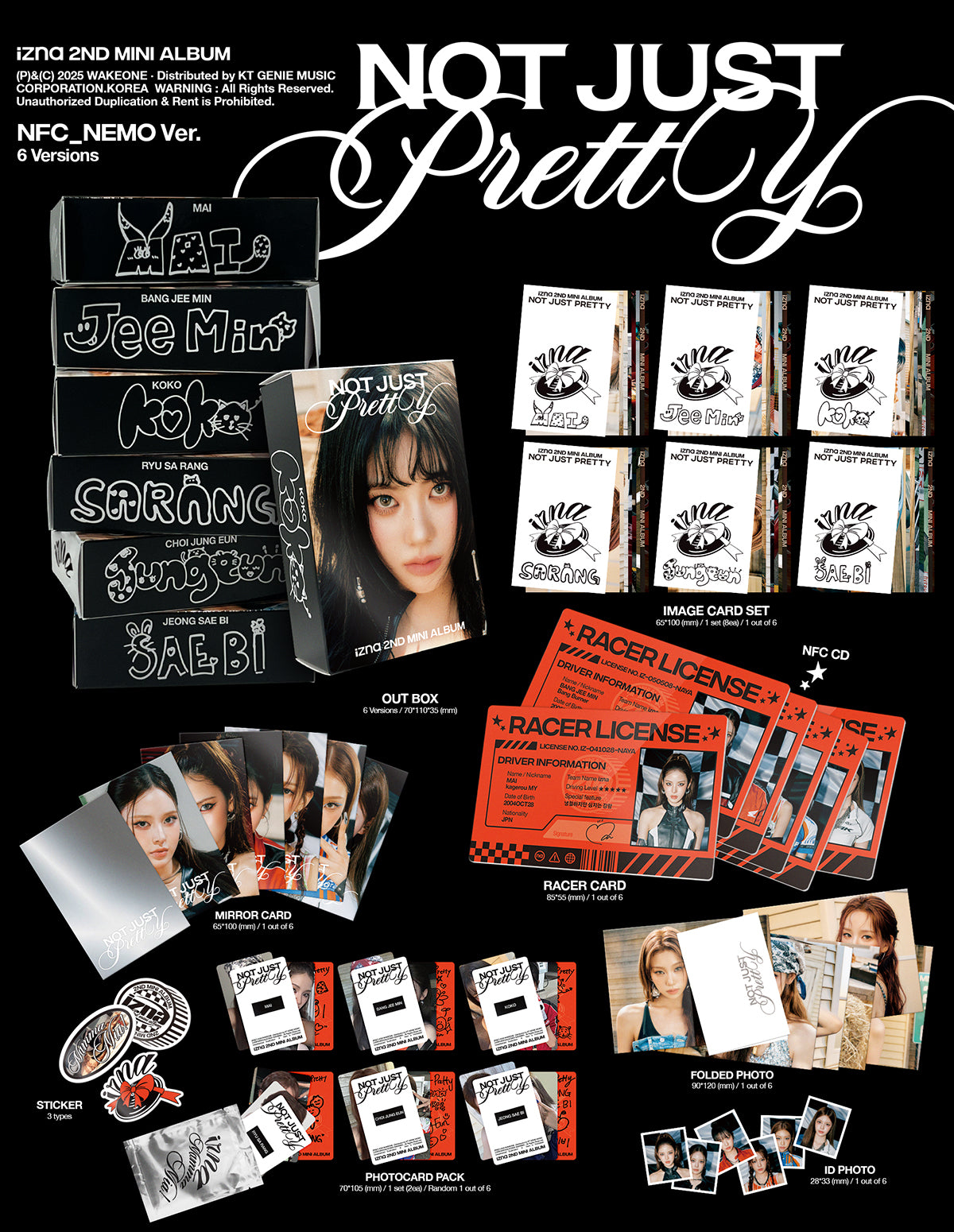 IZNA - NOT JUST PRETTY 2nd Mini Album NFC NEMO Ver