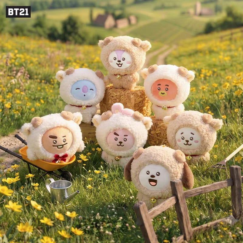 BT21 Official FLUFFY NEW YEAR Plush Keyring