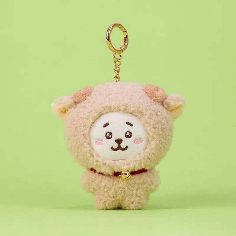 BT21 Official FLUFFY NEW YEAR Plush Keyring