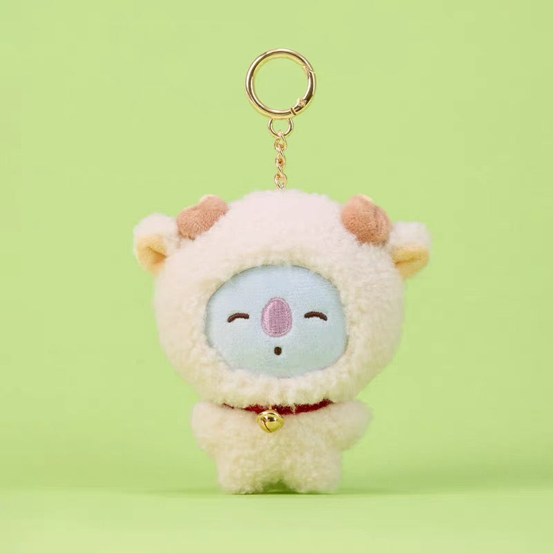 BT21 Official FLUFFY NEW YEAR Plush Keyring