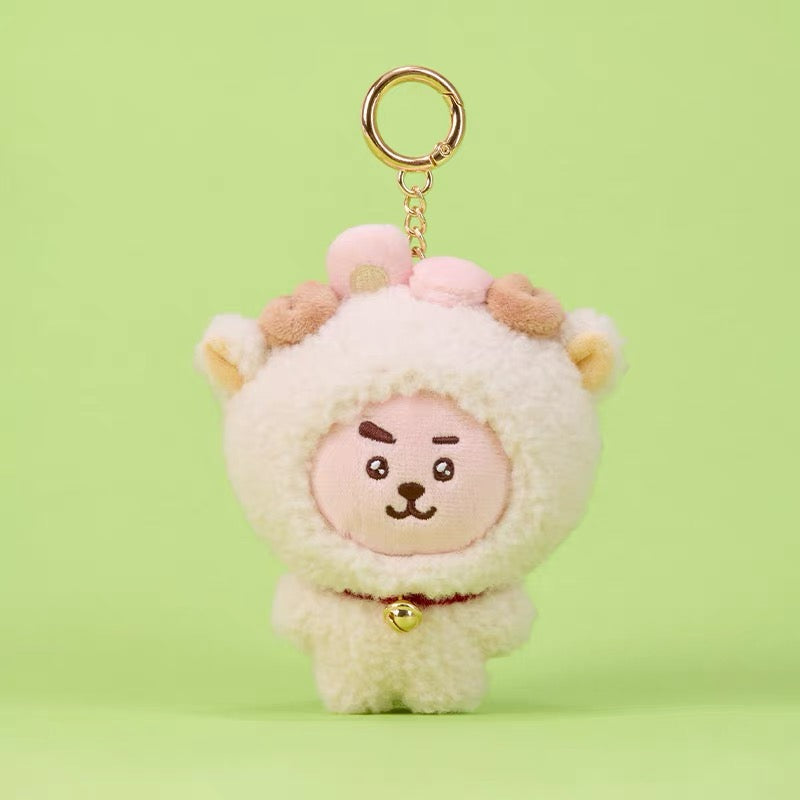 BT21 Official FLUFFY NEW YEAR Plush Keyring