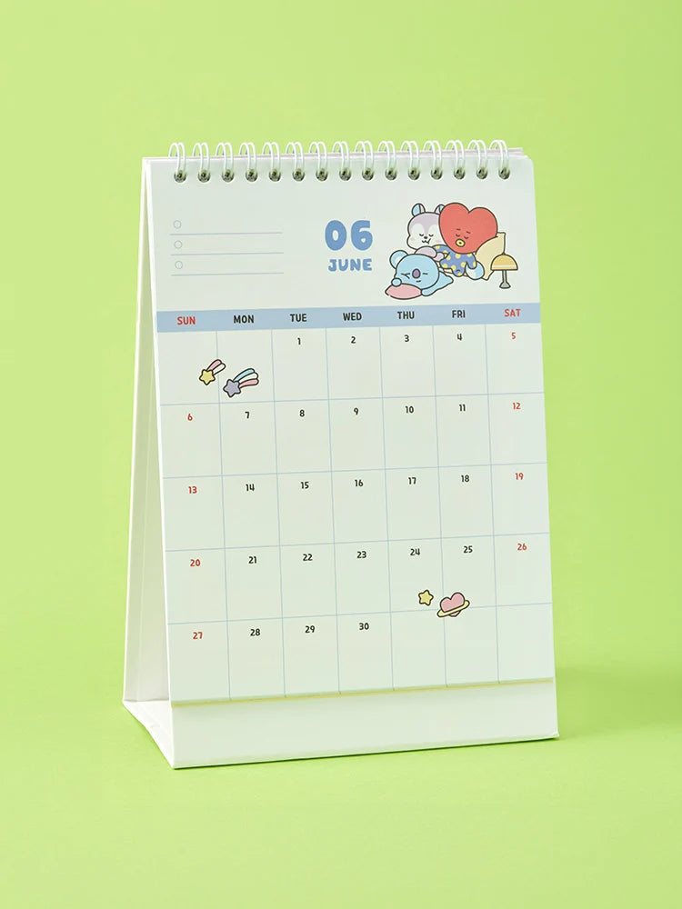 BT21 Official FLUFFY NEW YEAR Desk Calendar