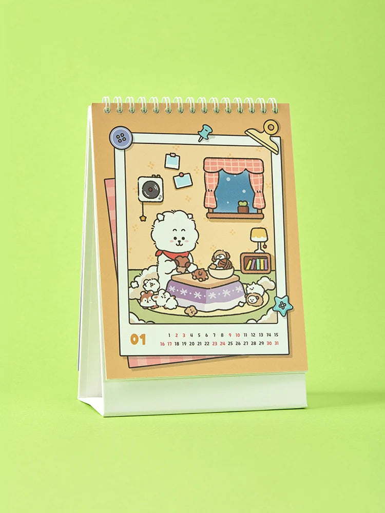 BT21 Official FLUFFY NEW YEAR Desk Calendar