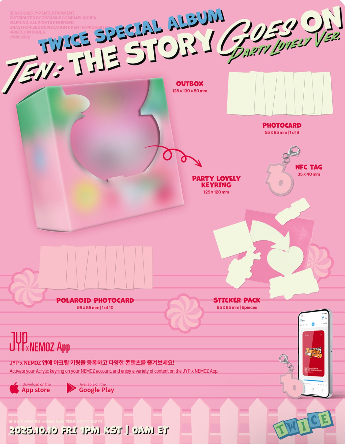TWICE - TEN:THE STORY GOES ON Special Album Party Lovely Ver
