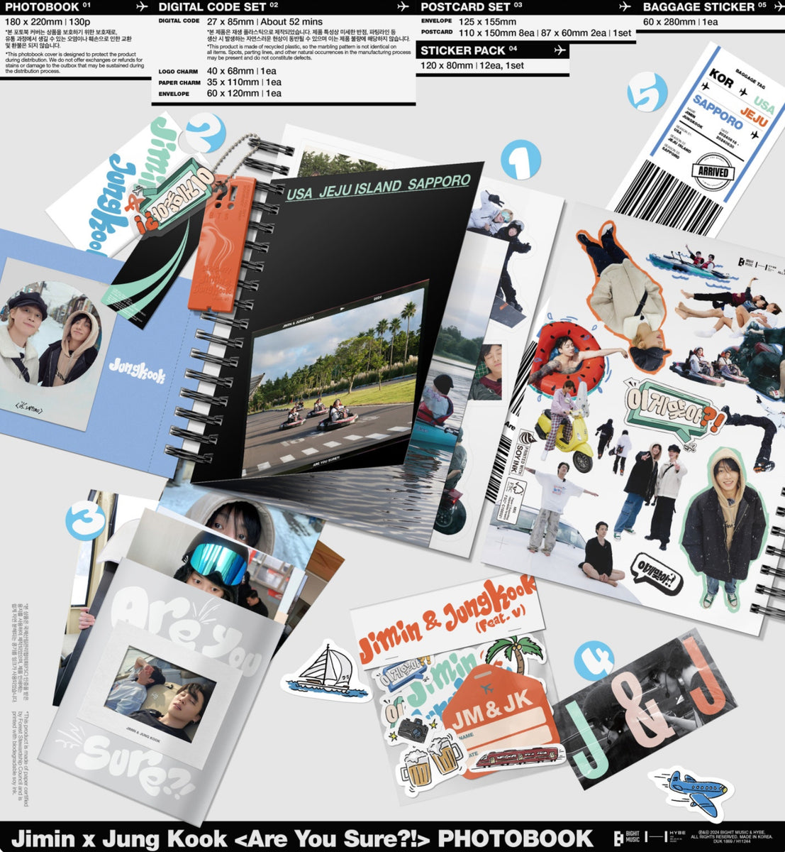 BTS JIMIN & JUNGKOOK - Are You Sure? Official Photobook – K-STAR