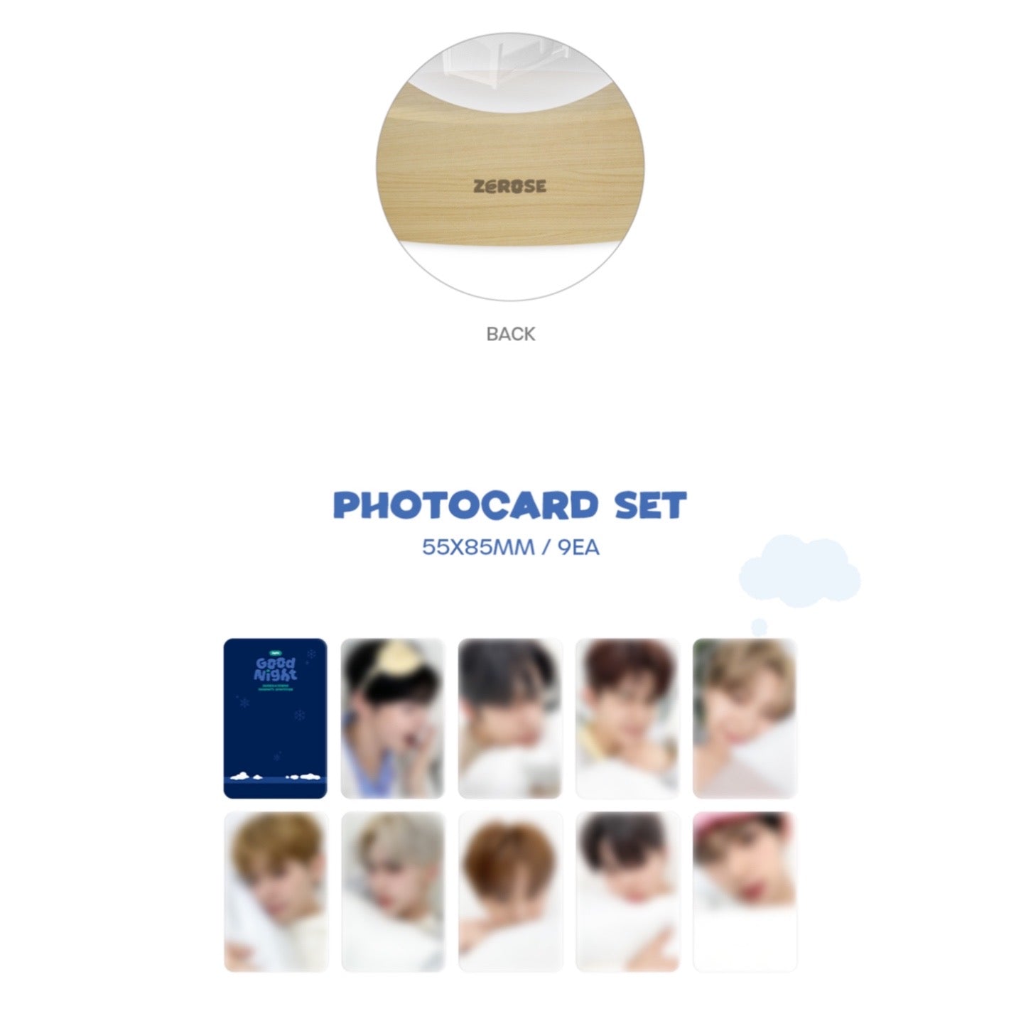ZEROBASEONE ZB1 Official 2024 Season's Greetings Good Night Mood Light + Photo Card Set