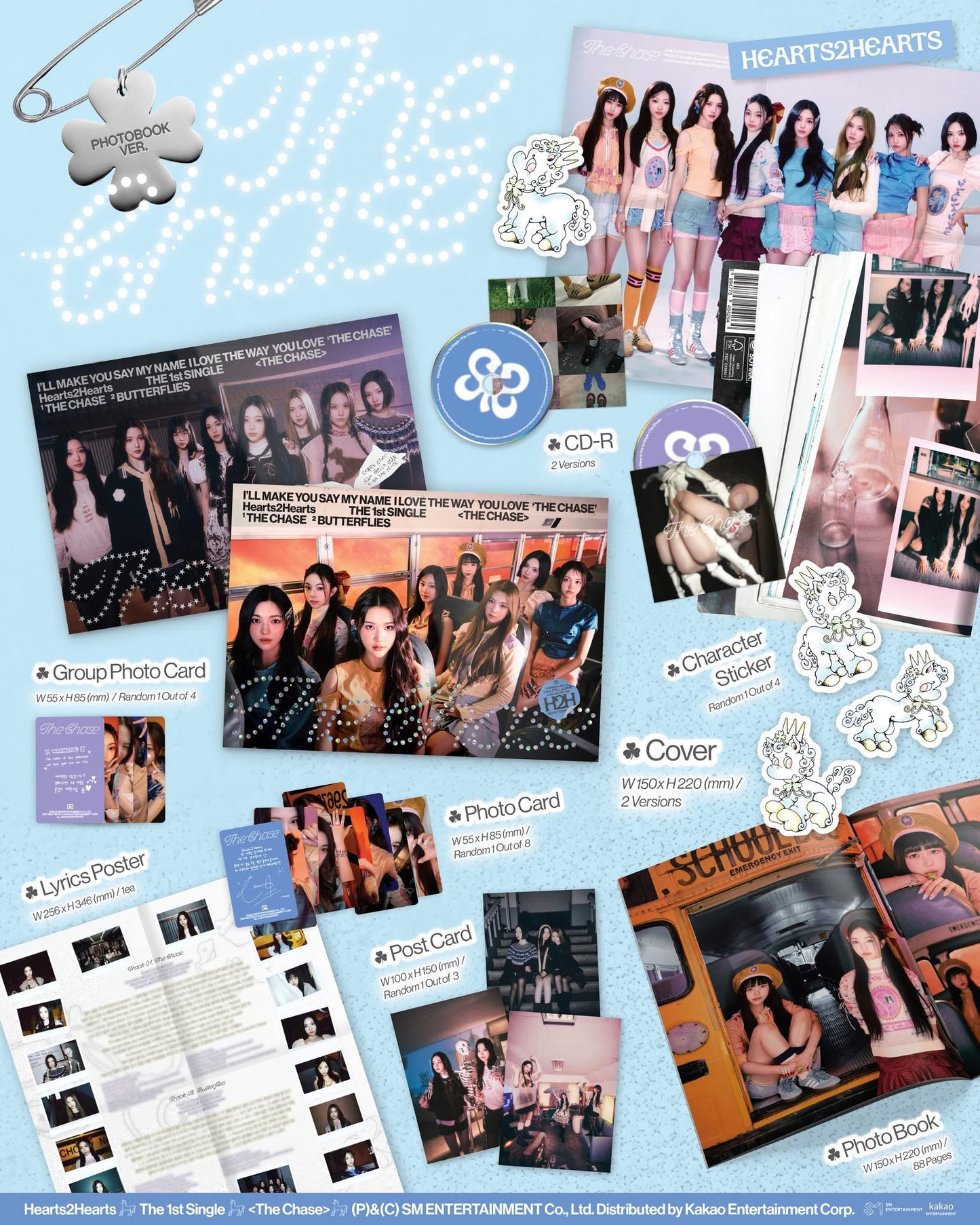 HEARTS2HEARTS - THE CHASE 1st Single Album Photo Book Ver