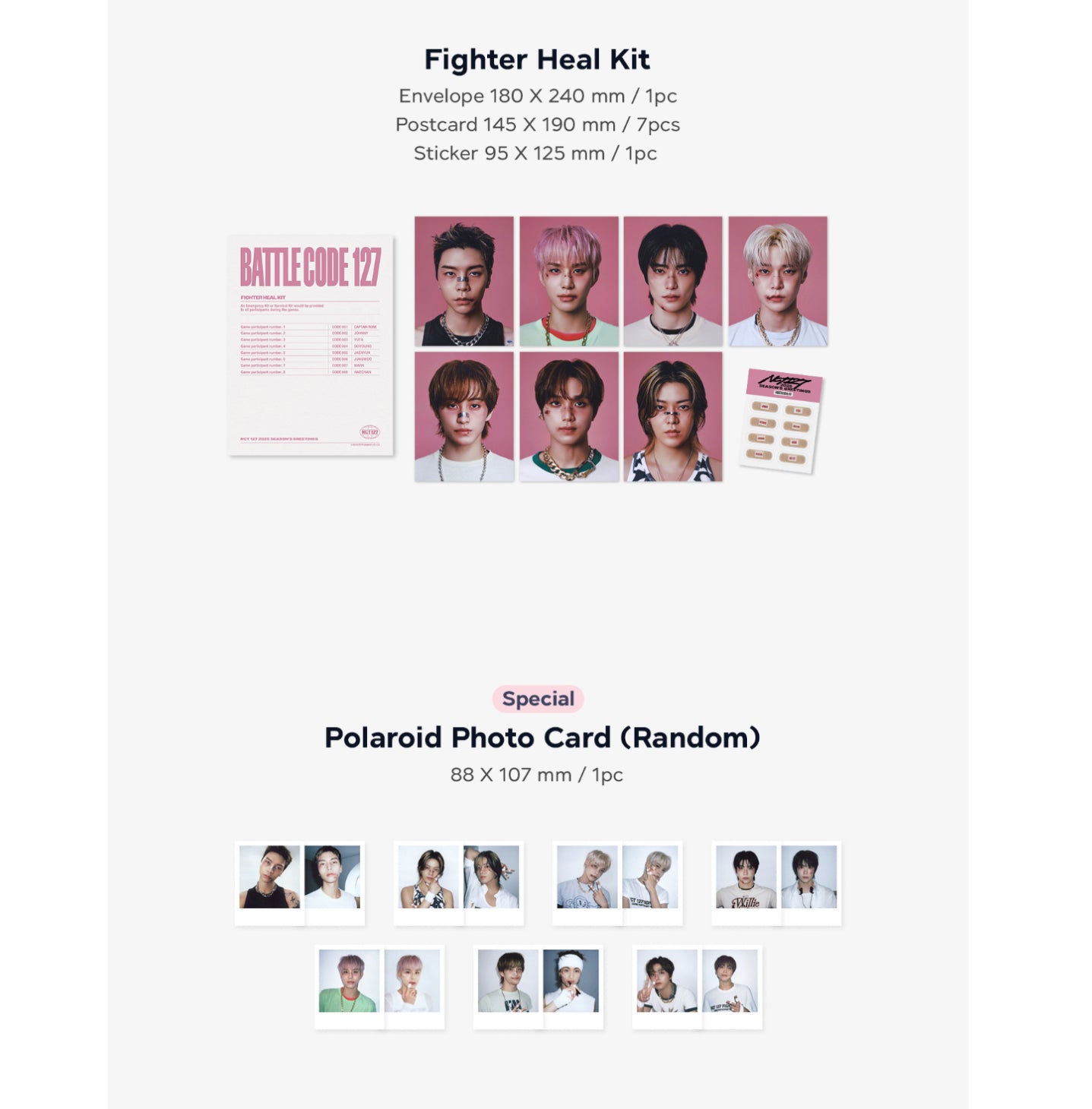 NCT 127 - BATTLE CODE 127 - 2025 Official Season's Greetings + POB