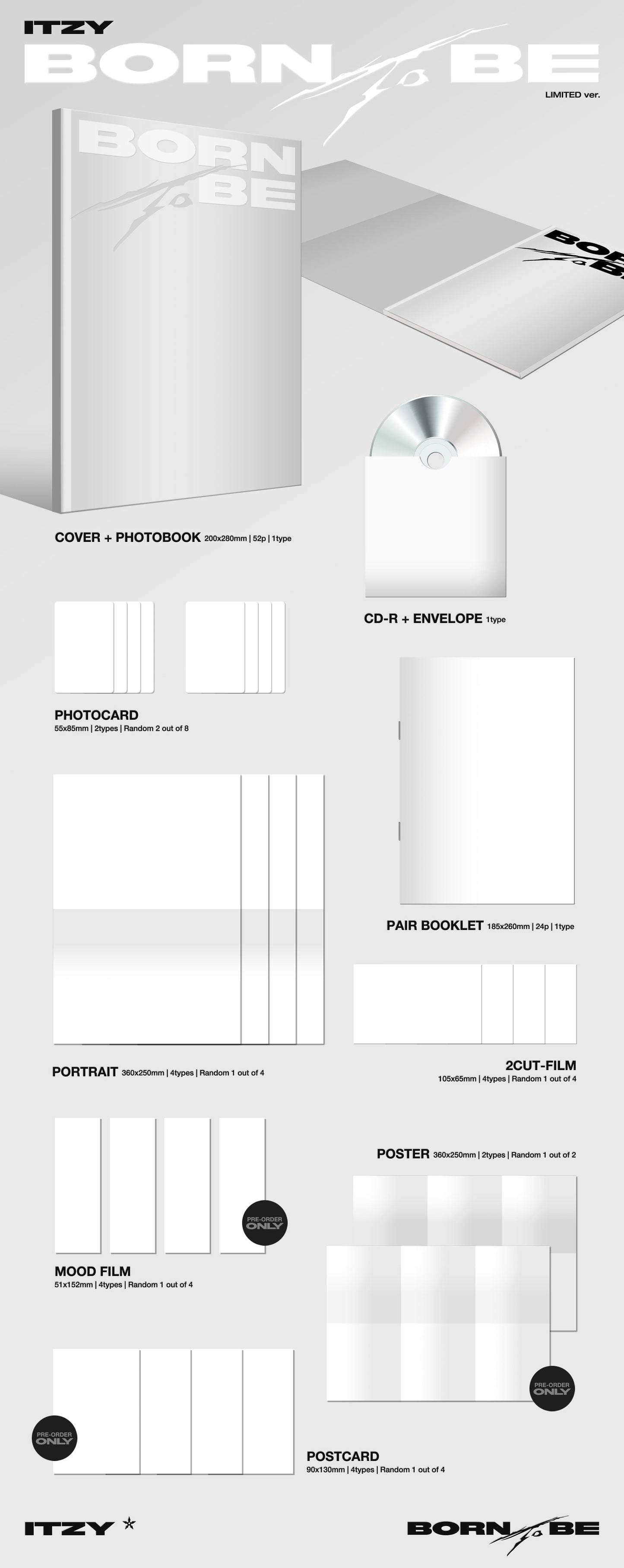 ITZY - BORN TO BE 2nd Album Limited Version
