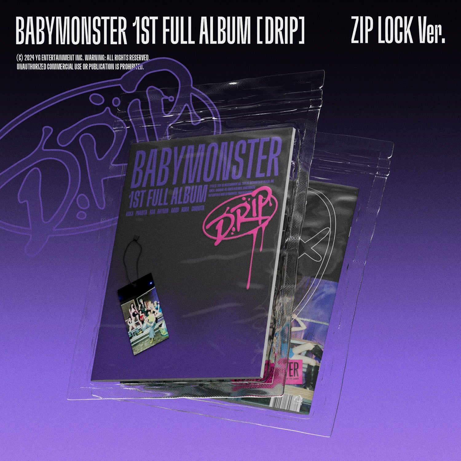 babymonster drip サイン入り　アルバム　CD パリタ BABYMONSTER - DRIP 1st Full Album ZIP LOCK Version – K-STAR