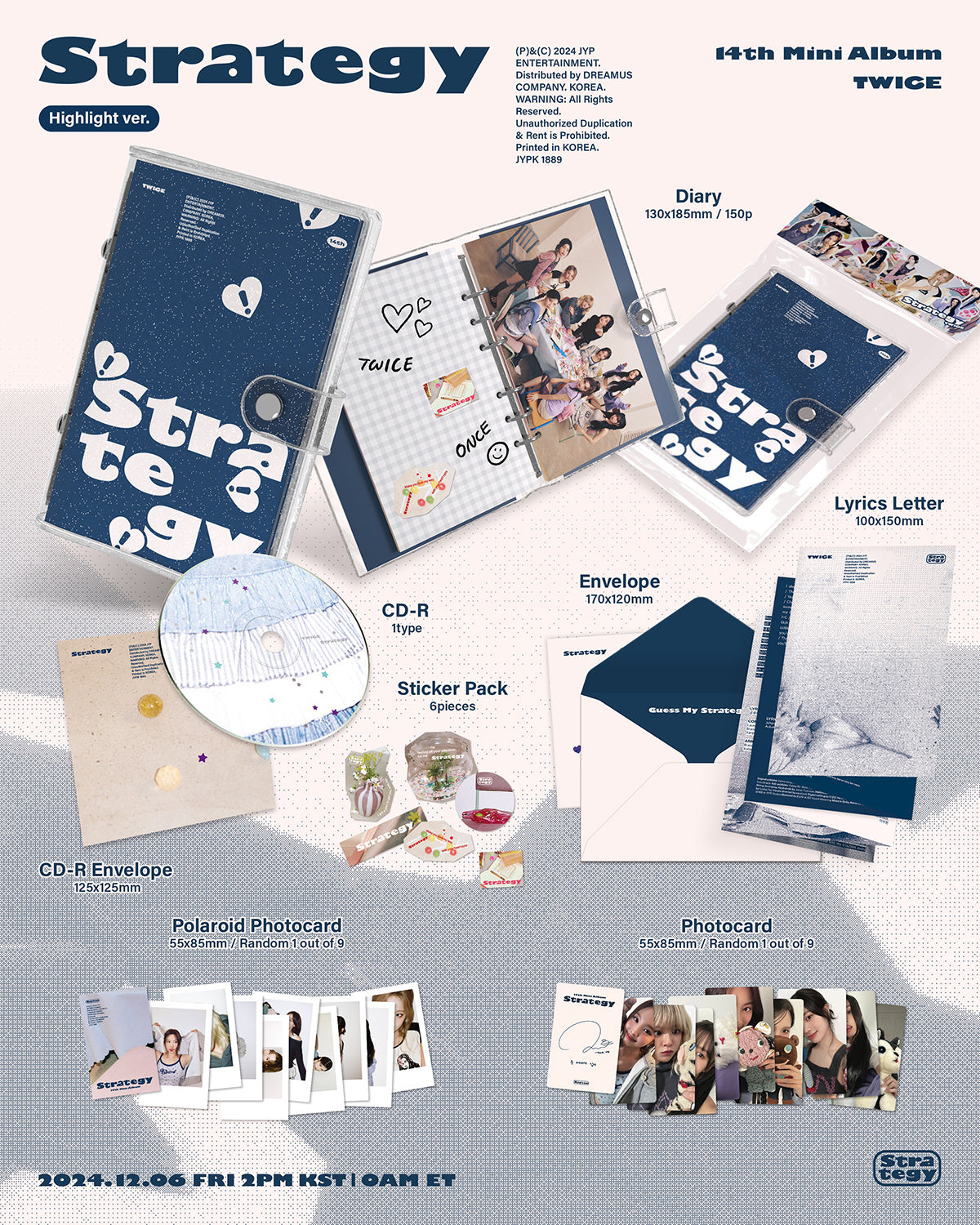 TWICE - STRATEGY 14th Mini Album HIGHLIGHT Ver