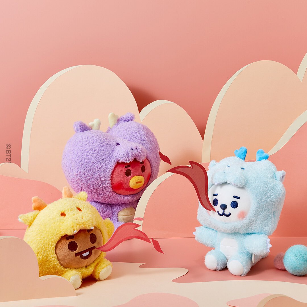 BT21 Official Baby New Year Dragon Sitting Doll M Size – K-STAR