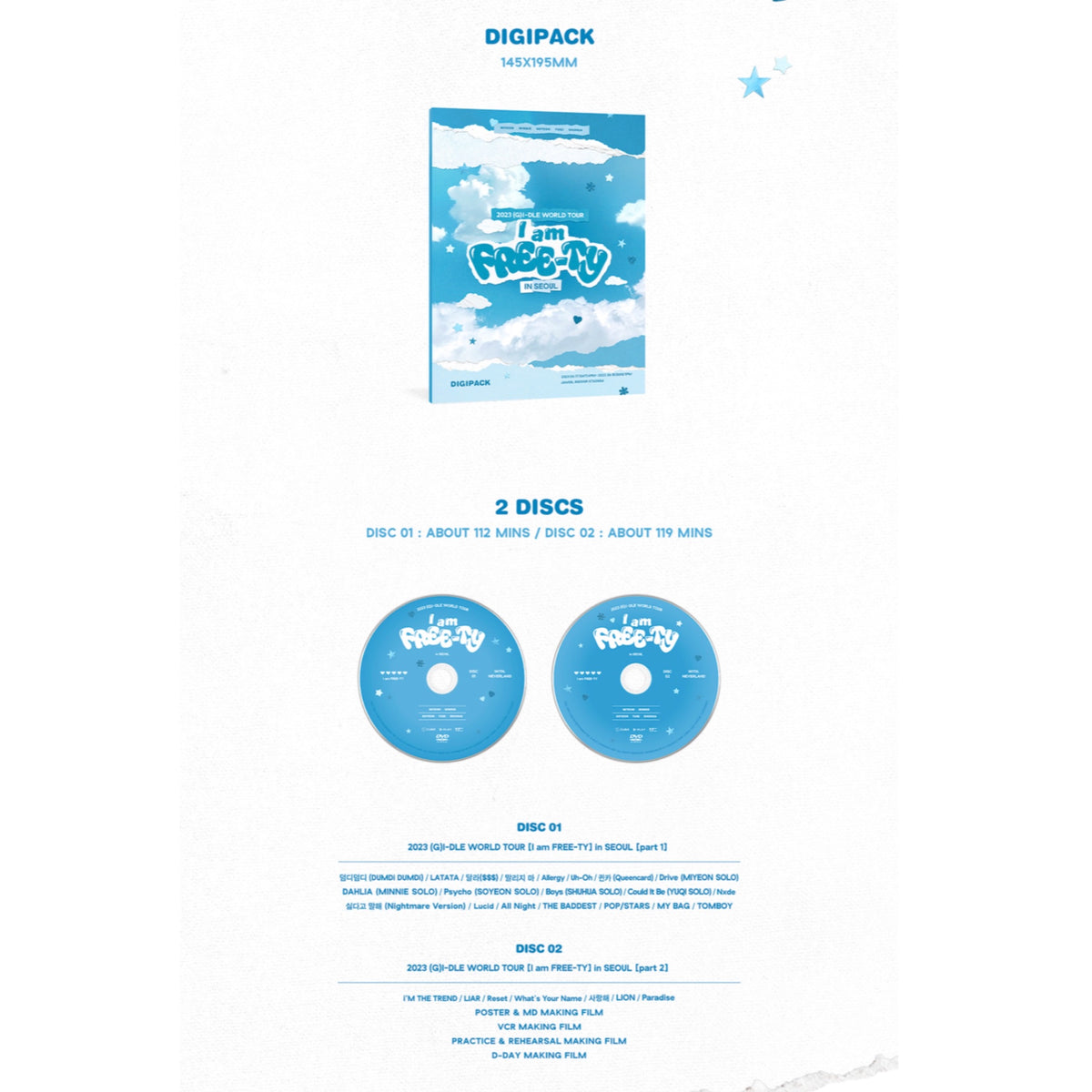 (G)IDLE I AM FREE-TY Official 2023 World Tour in SEOUL DVD