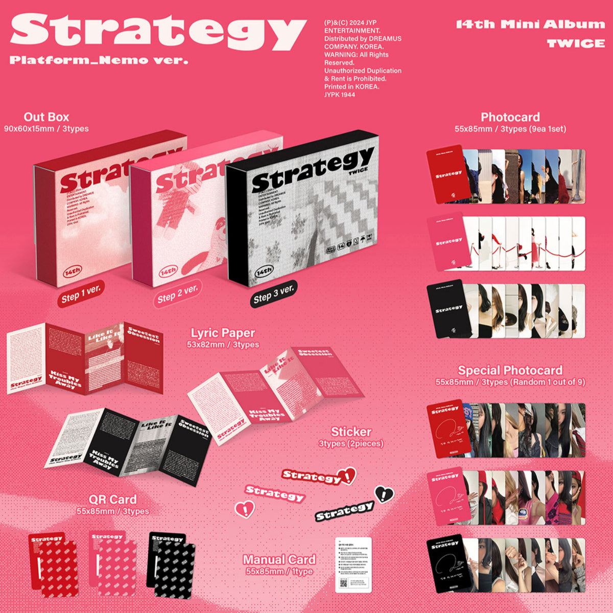 【新品未開封】TWICE THIS IS FOR Strategy Nemo TWICE - STRATEGY [14th Mini Album - Platform Nemo Ver.] - K