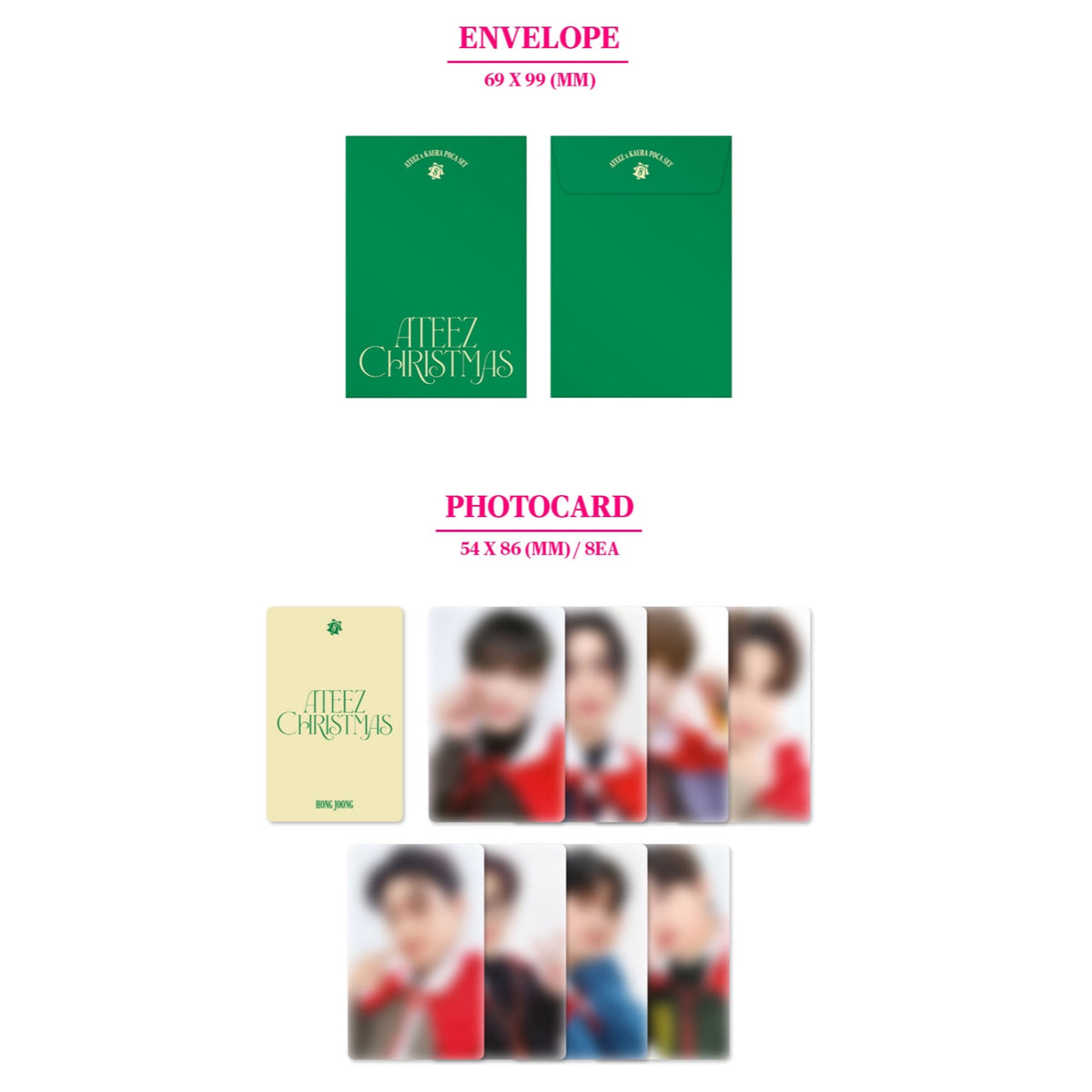 ATEEZ Official 2023 Christmas Photocard Set – K-STAR