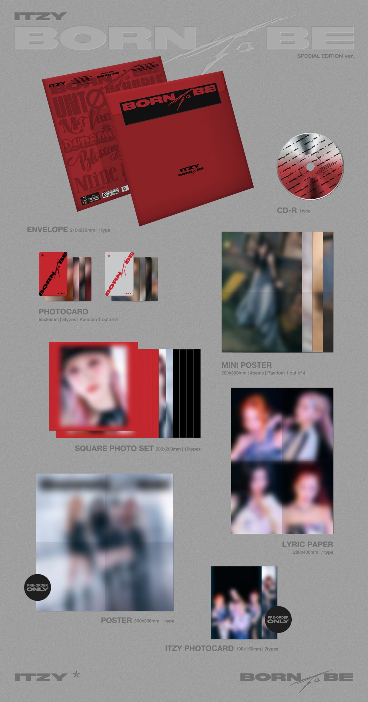 ITZY - BORN TO BE 2nd Album Special Edition Untouchable Version