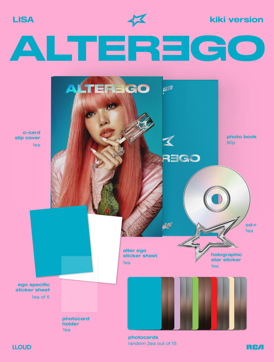 LISA ALTEREGO サイン入りBox LISA of BLACKPINK Alter Ego Vinyl with SIGNED INSERT PRESALE